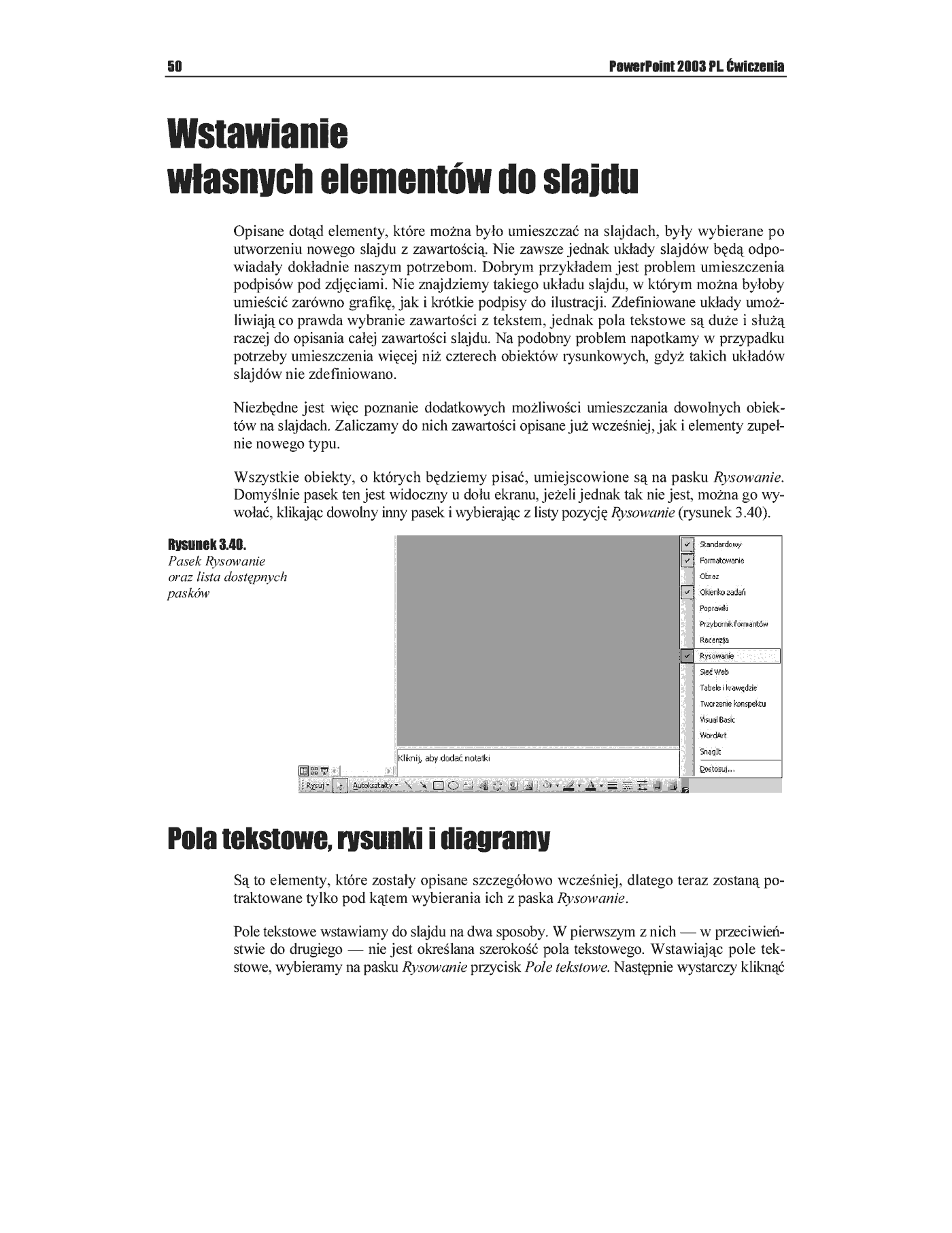 Fragment „PowerPoint 2003 PL. Ćwiczenia” — strona 31 z 49