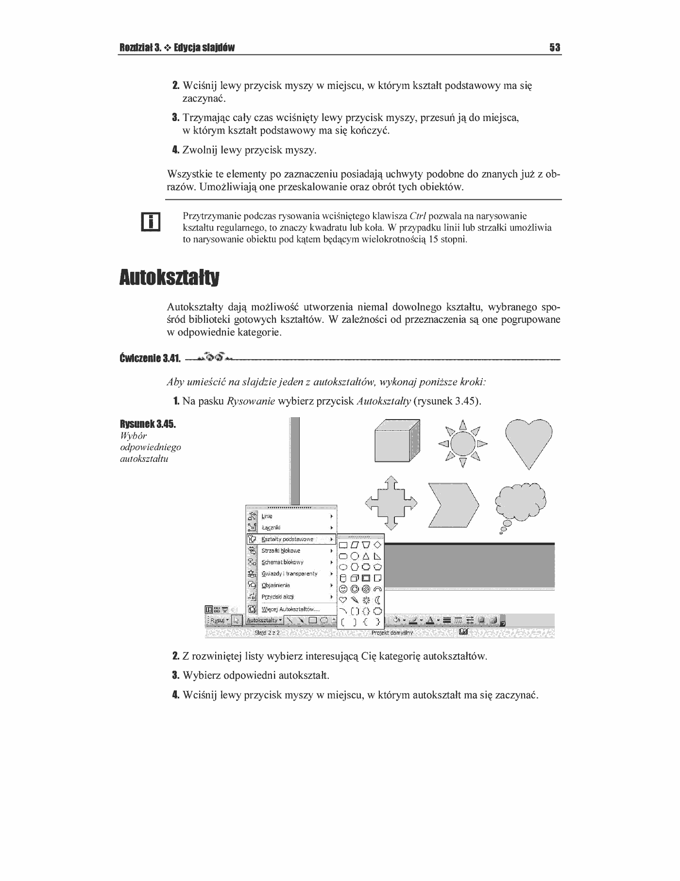 Fragment „PowerPoint 2003 PL. Ćwiczenia” — strona 34 z 49