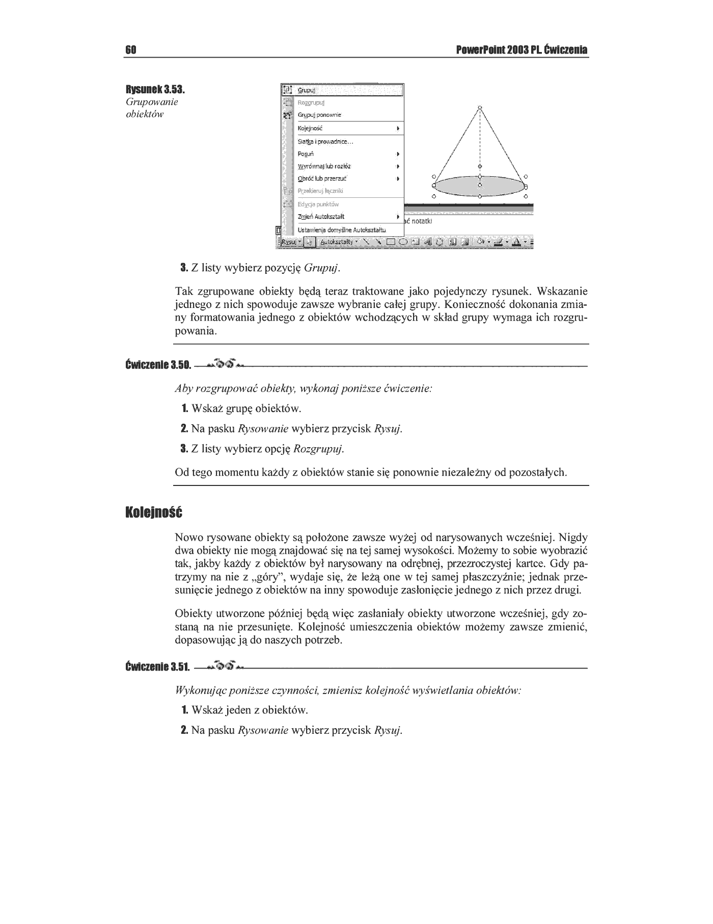 Fragment „PowerPoint 2003 PL. Ćwiczenia” — strona 41 z 49