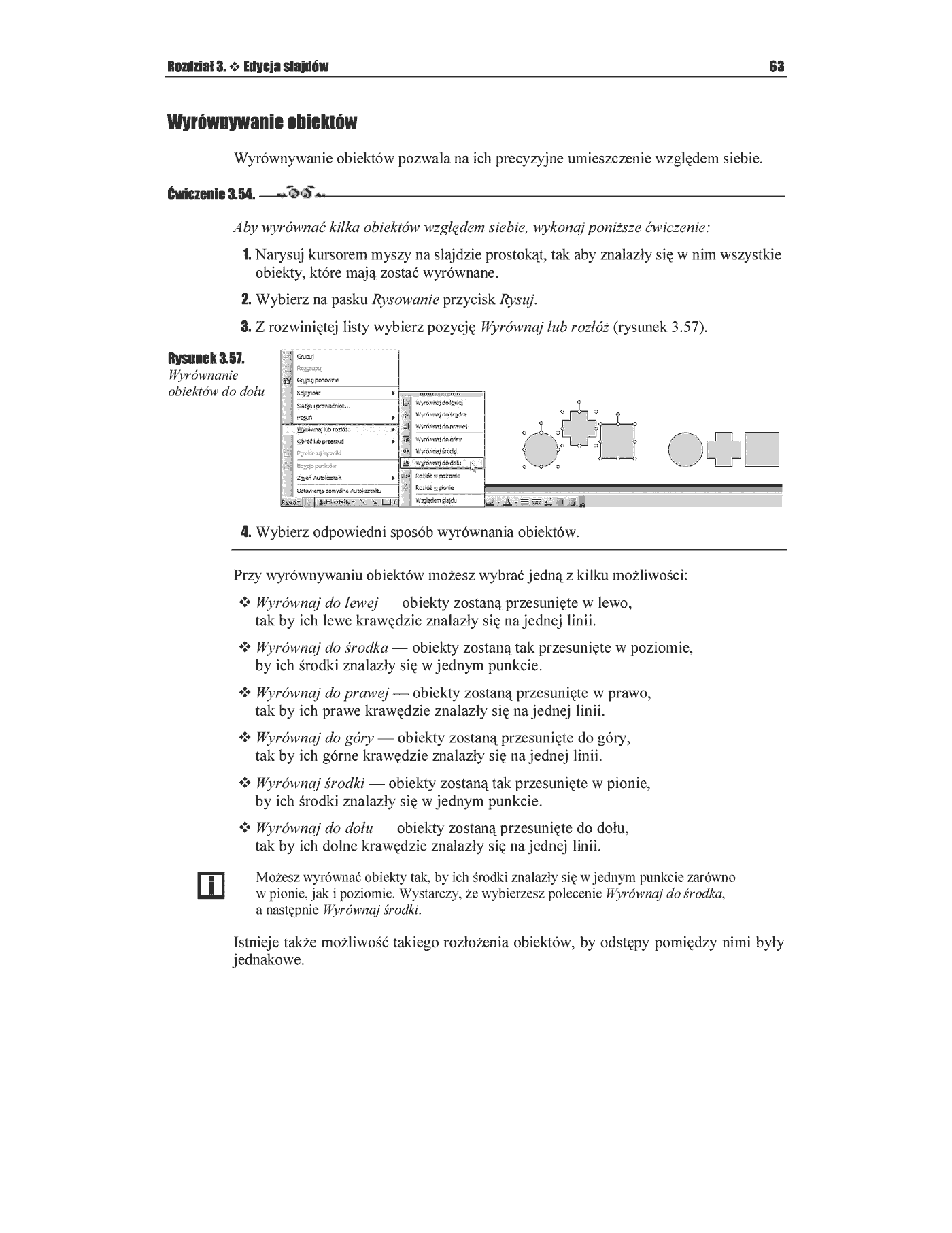 Fragment „PowerPoint 2003 PL. Ćwiczenia” — strona 44 z 49