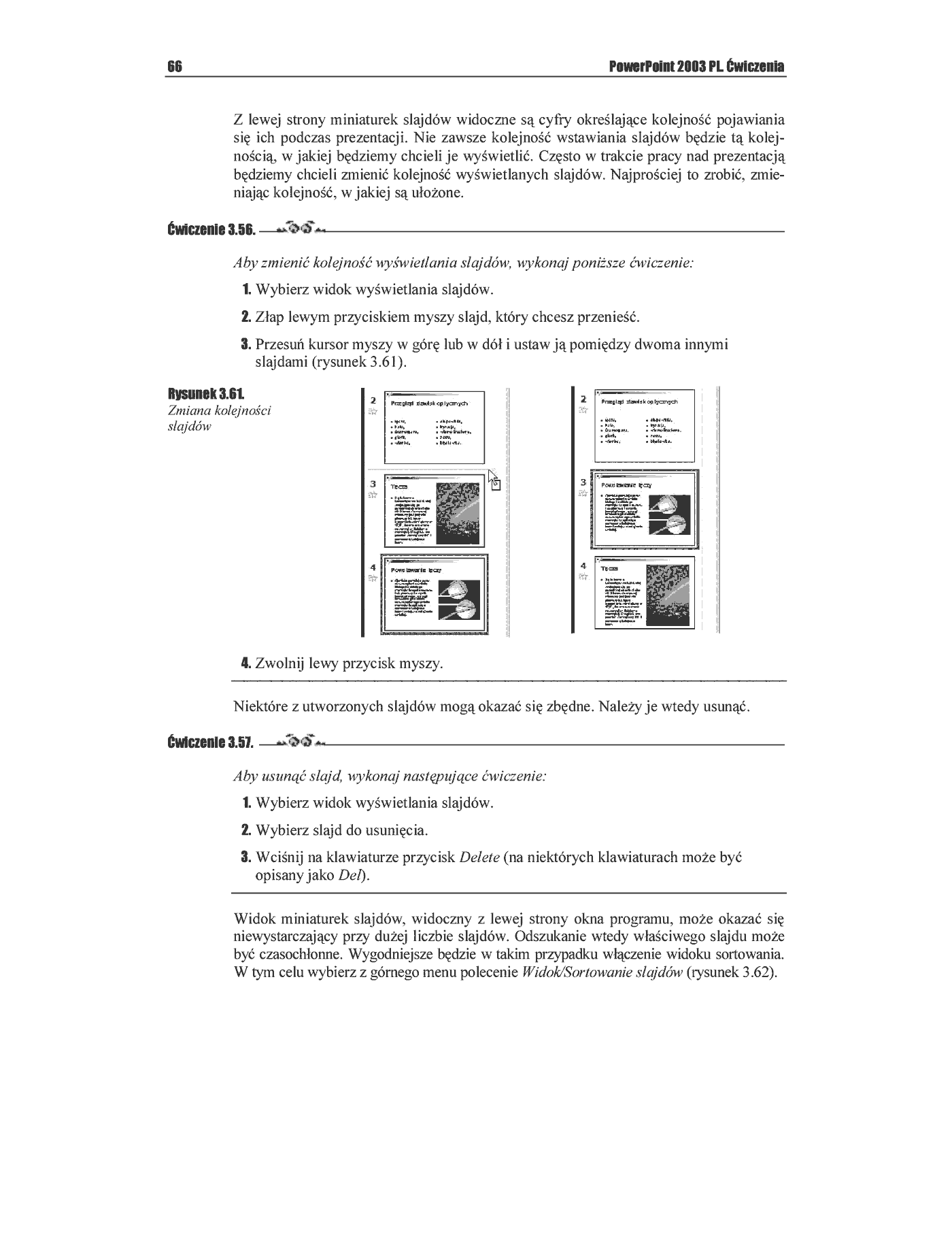 Fragment „PowerPoint 2003 PL. Ćwiczenia” — strona 47 z 49