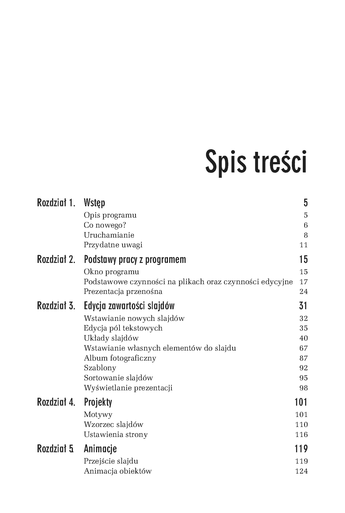 Fragment „PowerPoint 2007 PL. Ćwiczenia” — strona 2 z 38