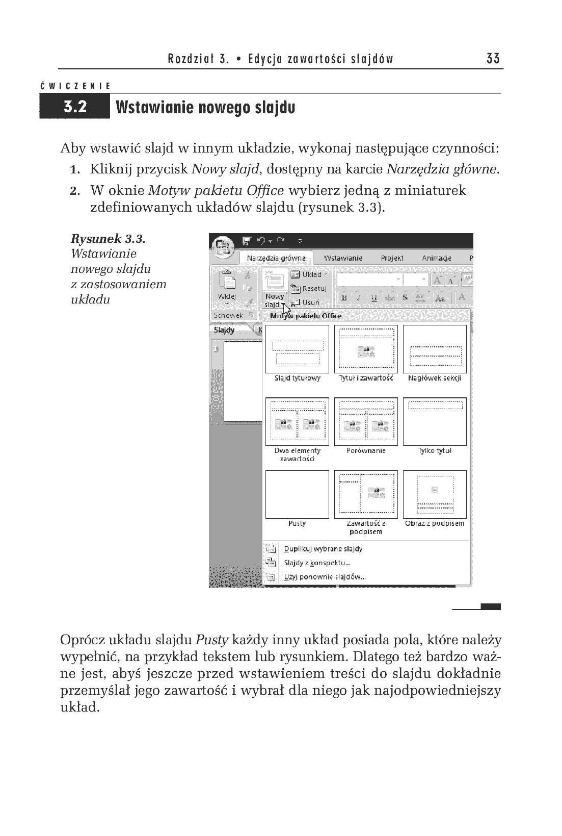 Fragment „PowerPoint 2007 PL. Ćwiczenia” — strona 5 z 38