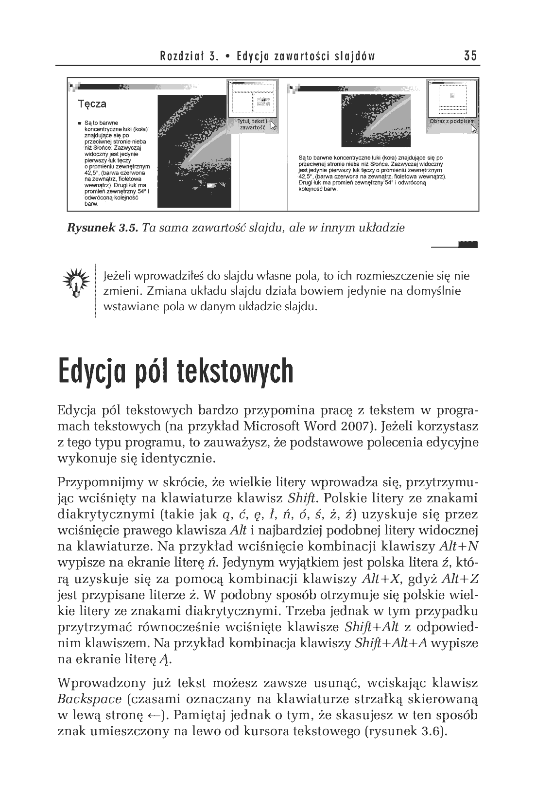 Fragment „PowerPoint 2007 PL. Ćwiczenia” — strona 7 z 38