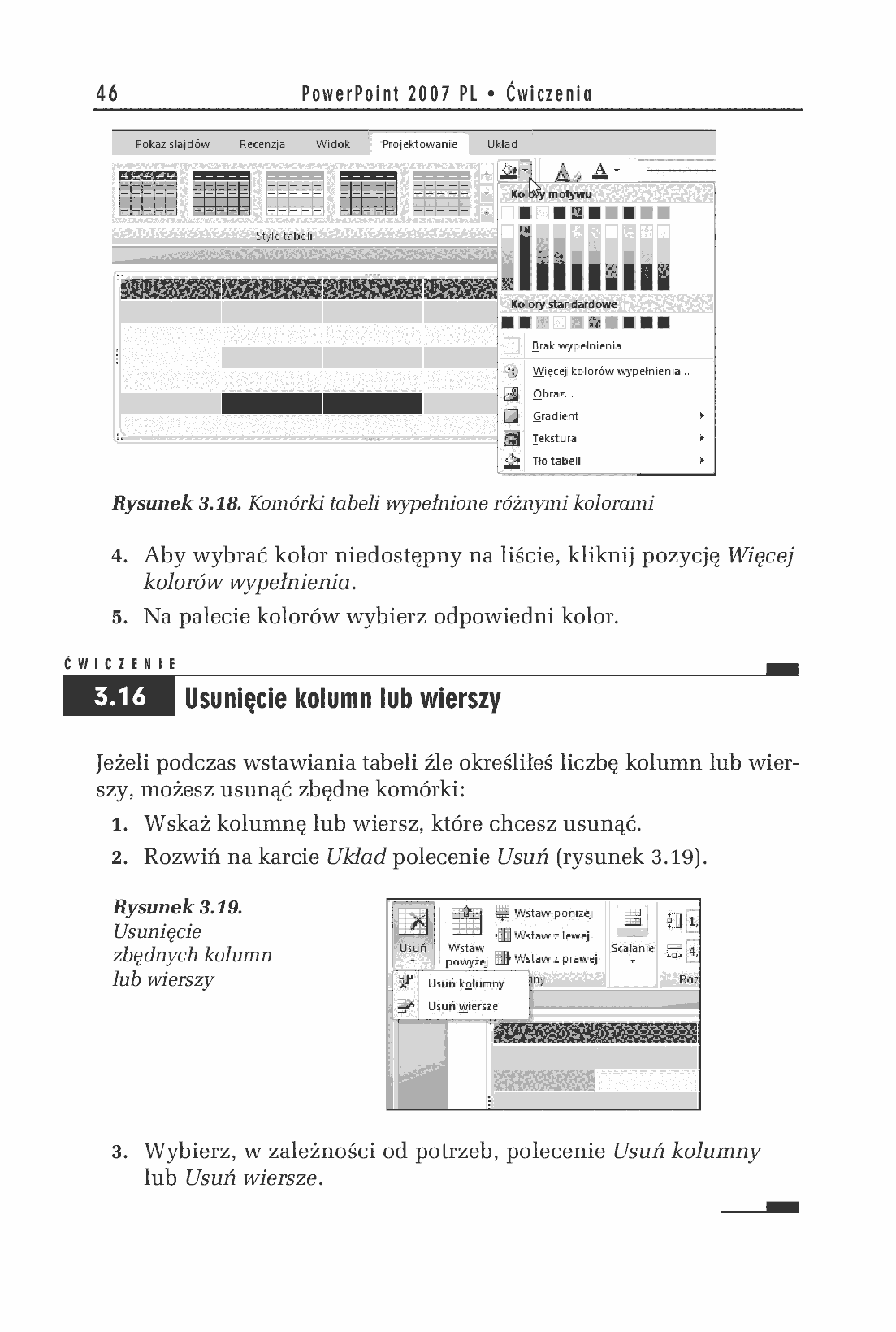 Fragment „PowerPoint 2007 PL. Ćwiczenia” — strona 18 z 38