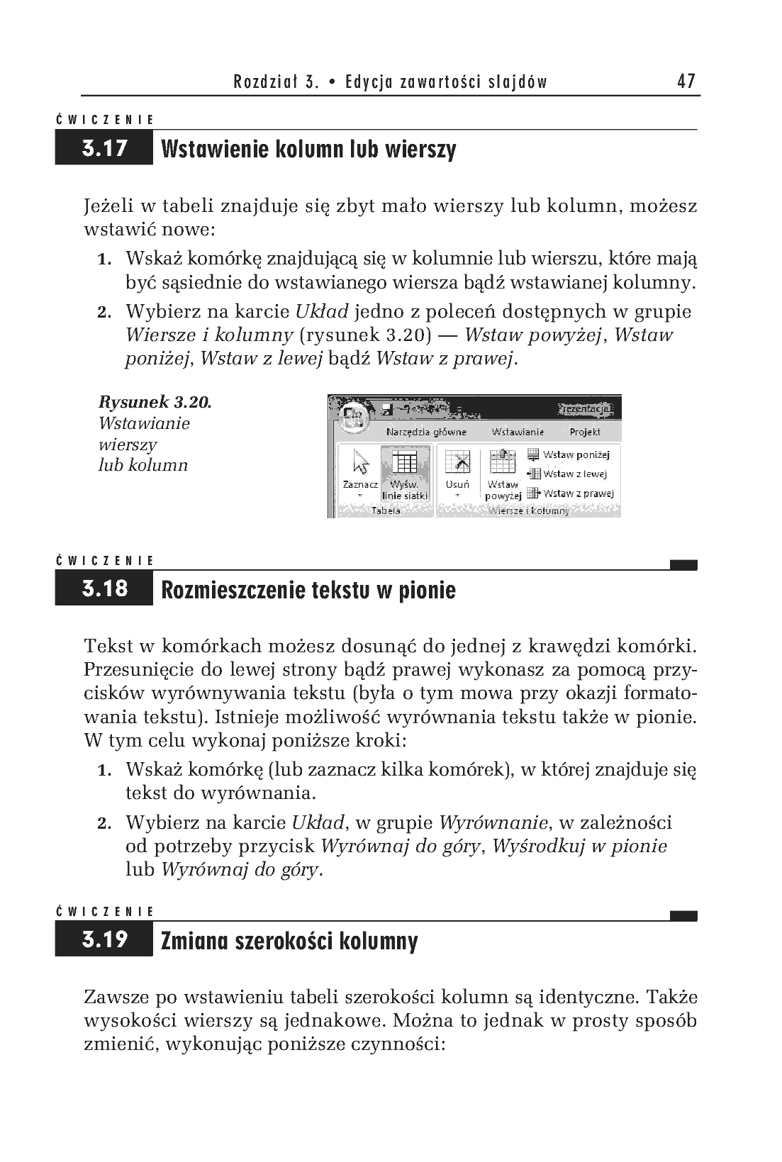 Fragment „PowerPoint 2007 PL. Ćwiczenia” — strona 19 z 38