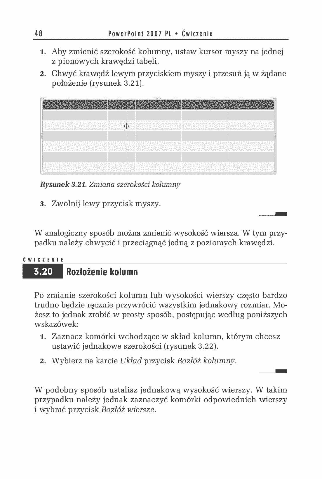 Fragment „PowerPoint 2007 PL. Ćwiczenia” — strona 20 z 38