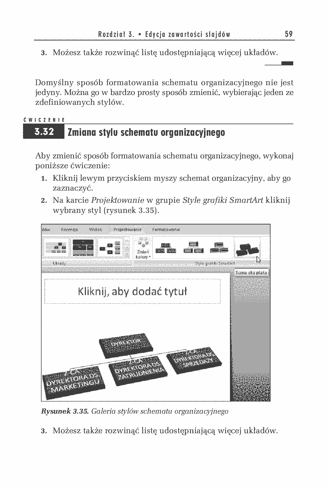 Fragment „PowerPoint 2007 PL. Ćwiczenia” — strona 31 z 38
