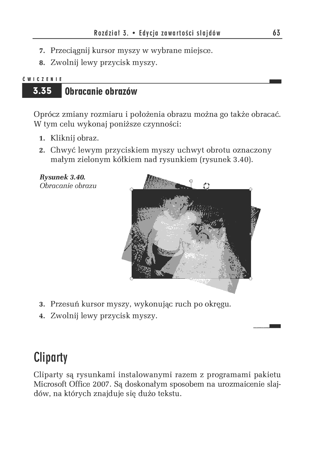 Fragment „PowerPoint 2007 PL. Ćwiczenia” — strona 35 z 38