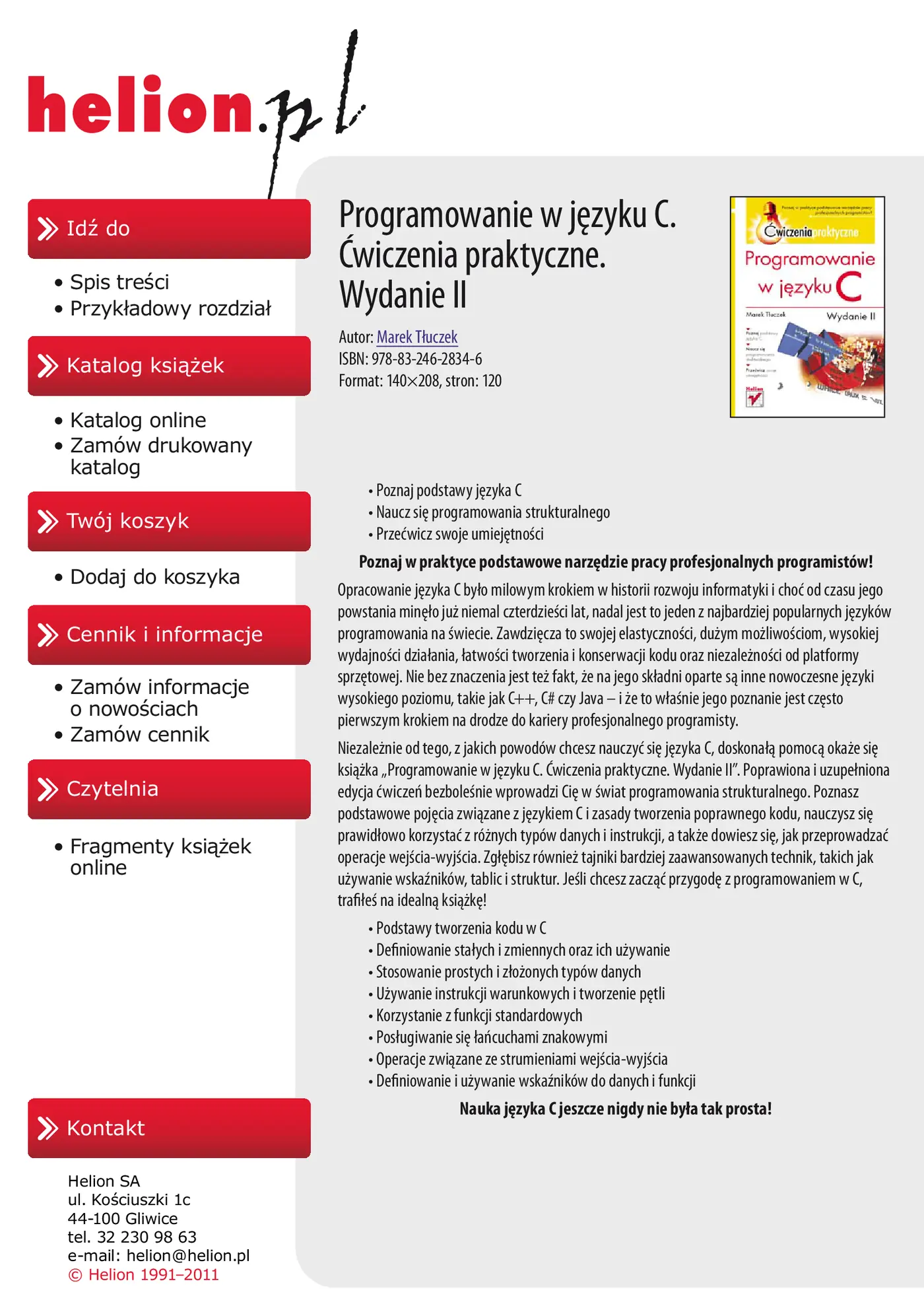 Fragment „Programowanie w języku C. Ćwiczenia praktyczne. Wydanie II” — strona 2 z 22
