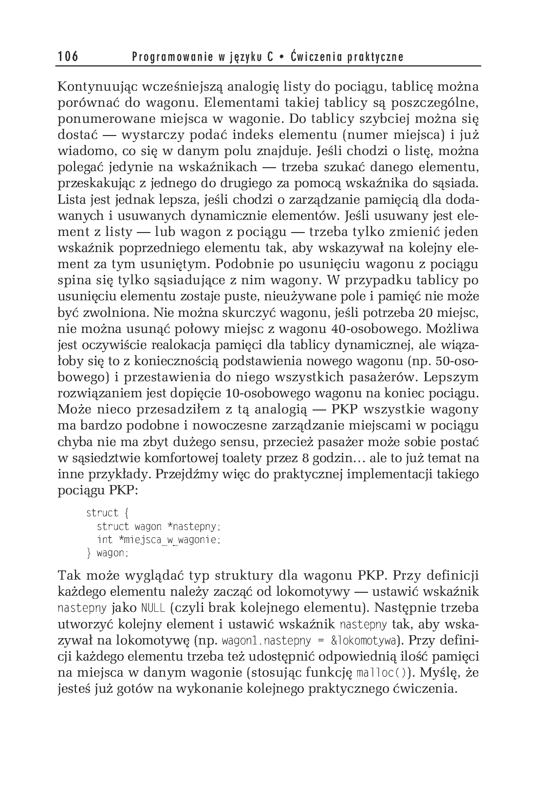 Fragment „Programowanie w języku C. Ćwiczenia praktyczne. Wydanie II” — strona 8 z 22