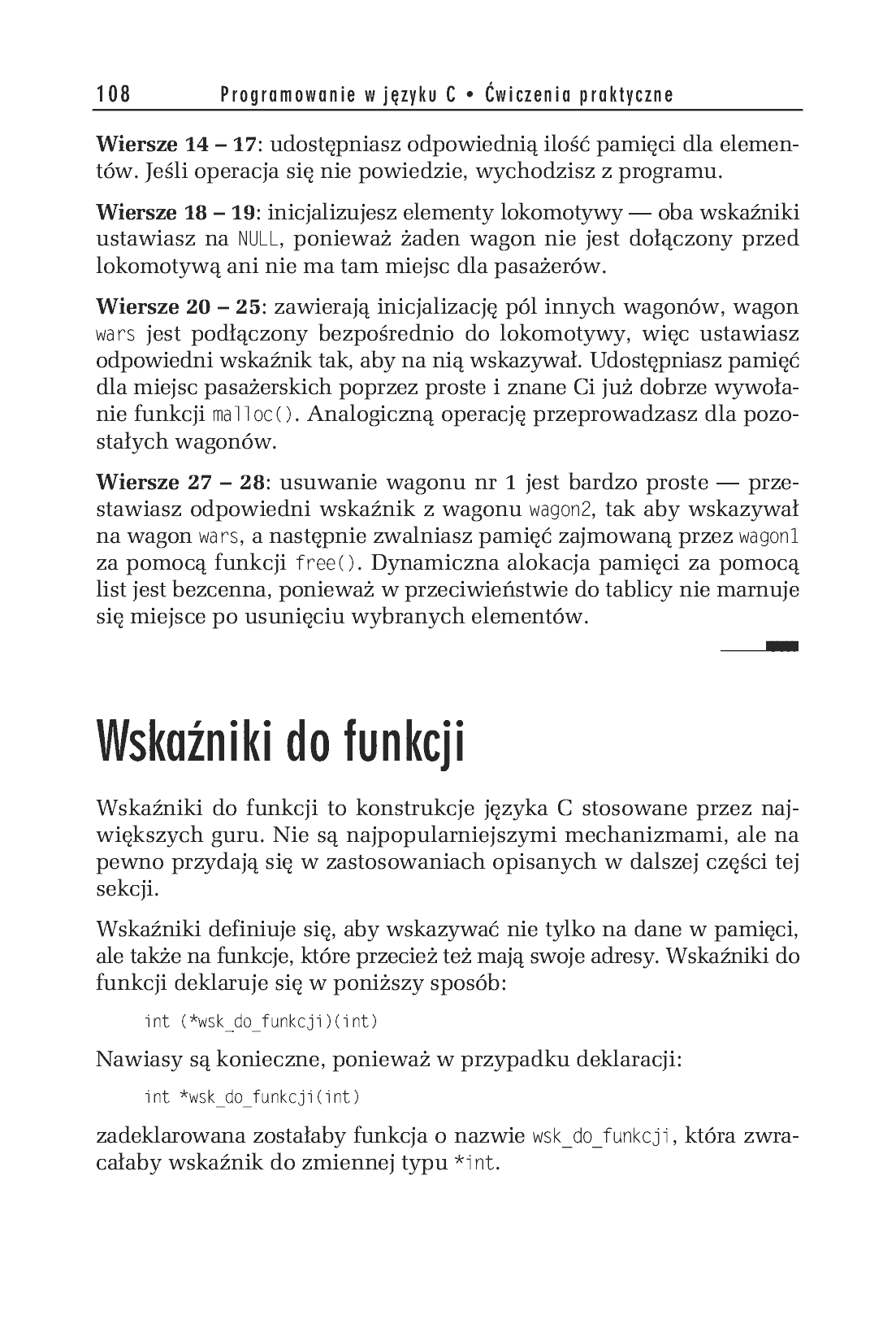 Fragment „Programowanie w języku C. Ćwiczenia praktyczne. Wydanie II” — strona 10 z 22