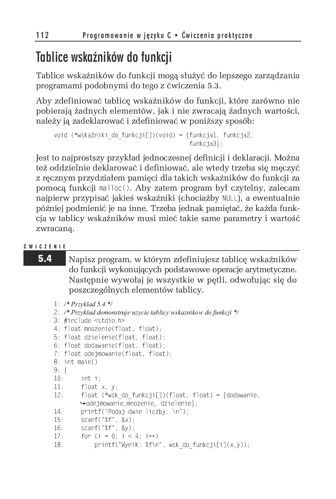 Fragment „Programowanie w języku C. Ćwiczenia praktyczne. Wydanie II” — strona 14 z 22
