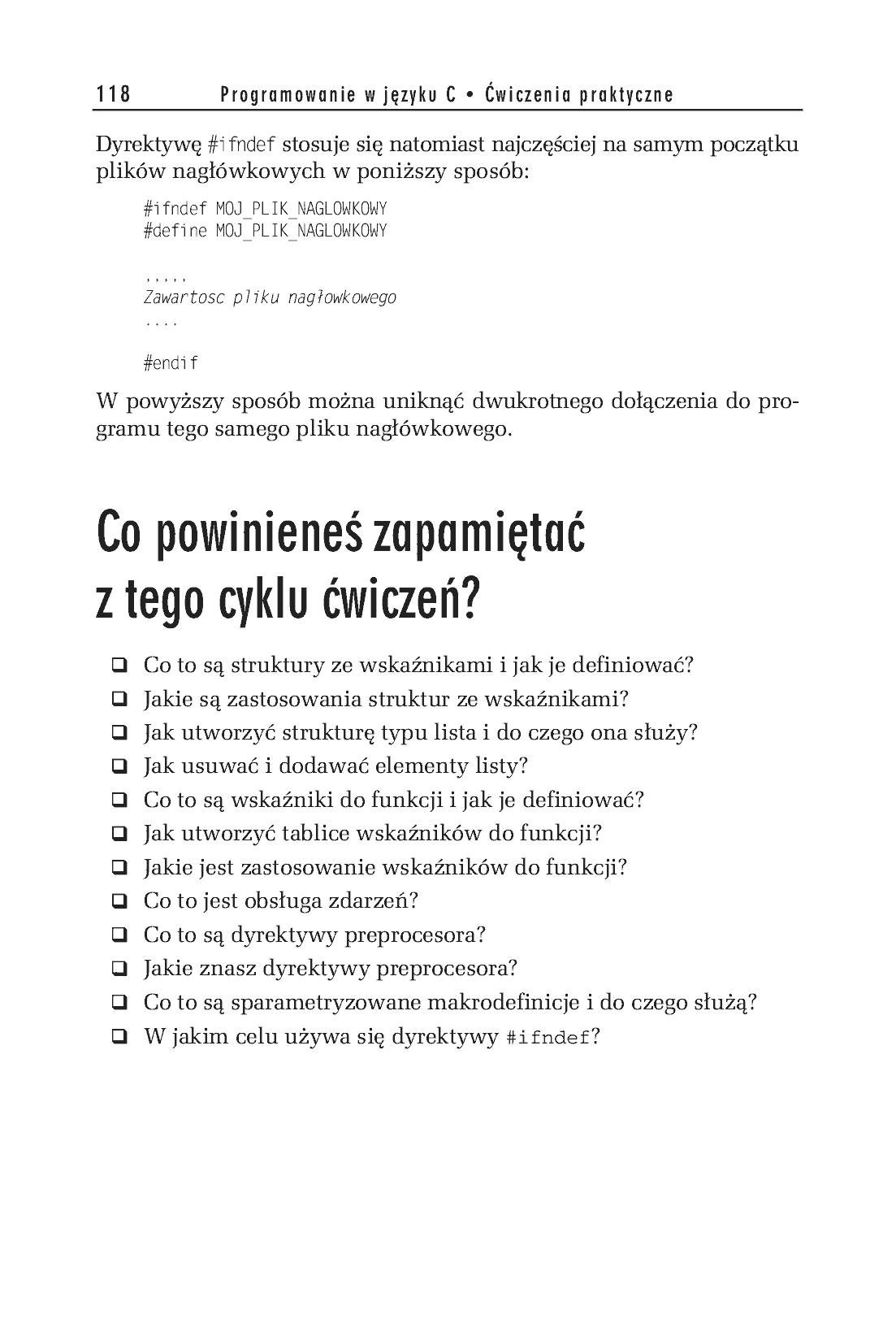 Fragment „Programowanie w języku C. Ćwiczenia praktyczne. Wydanie II” — strona 20 z 22