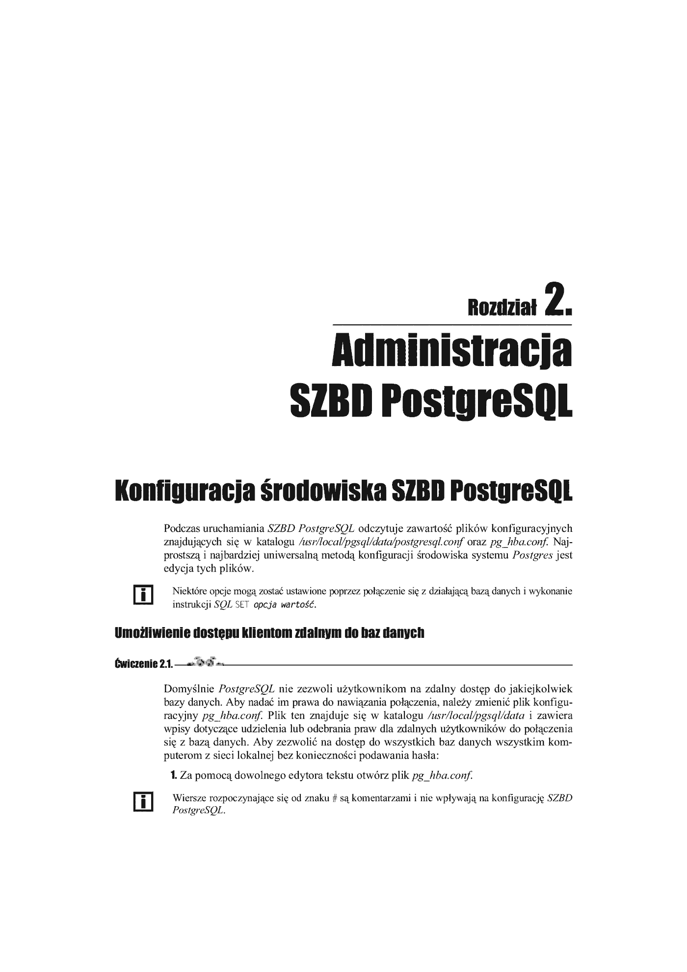 Fragment „PostgreSQL 7.2. Ćwiczenia praktyczne” — strona 4 z 25