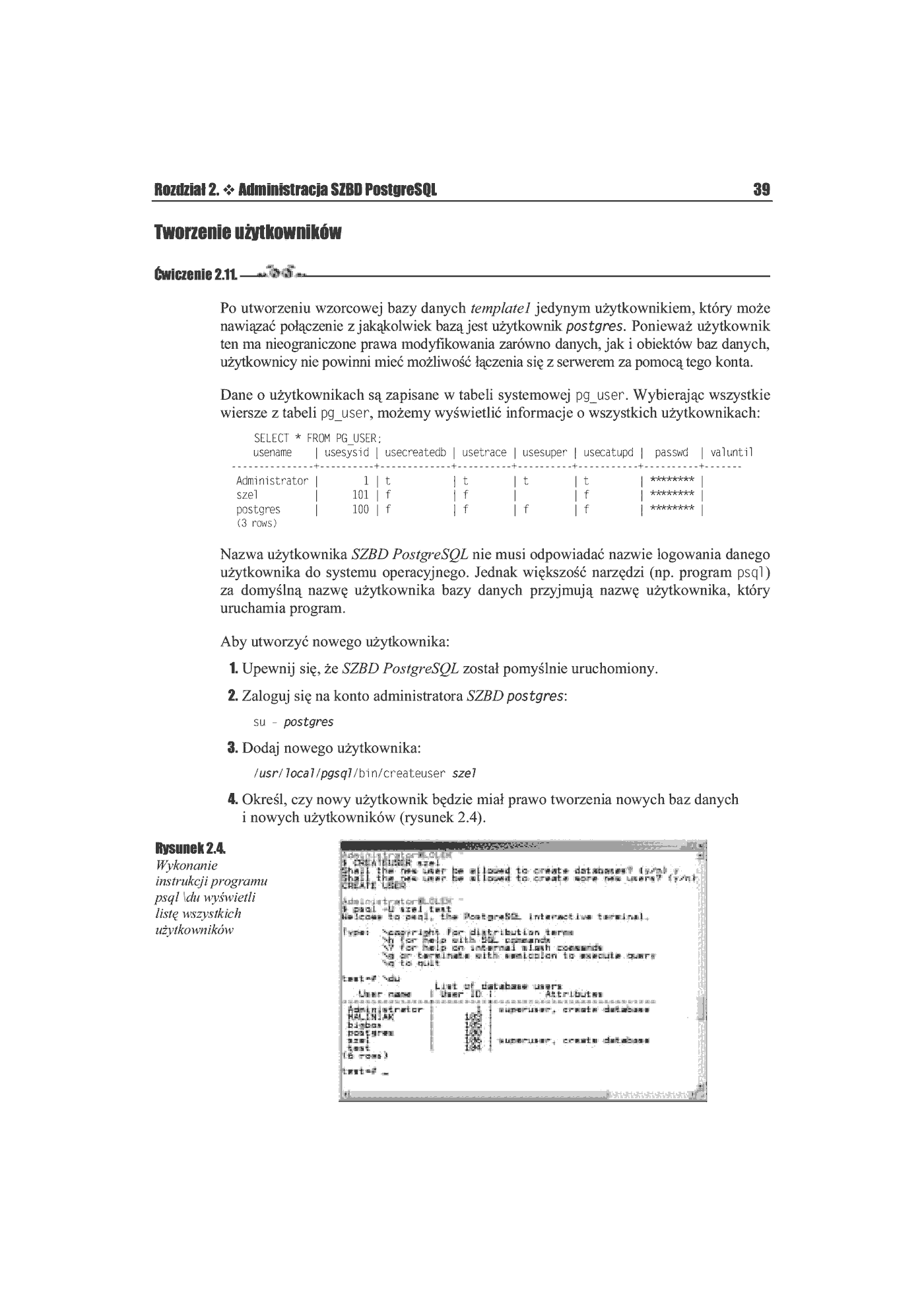 Fragment „PostgreSQL 7.2. Ćwiczenia praktyczne” — strona 14 z 25