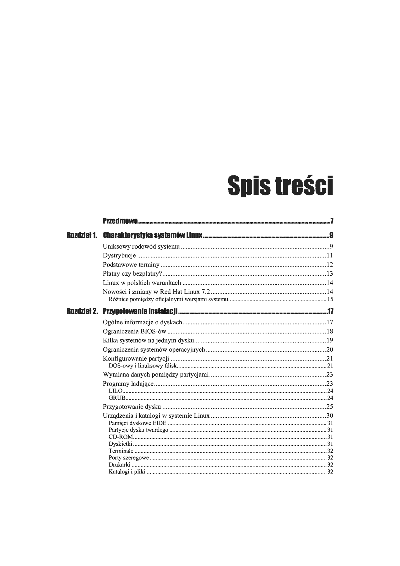 Fragment „Red Hat Linux 7.2. Ćwiczenia praktyczne” — strona 2 z 28