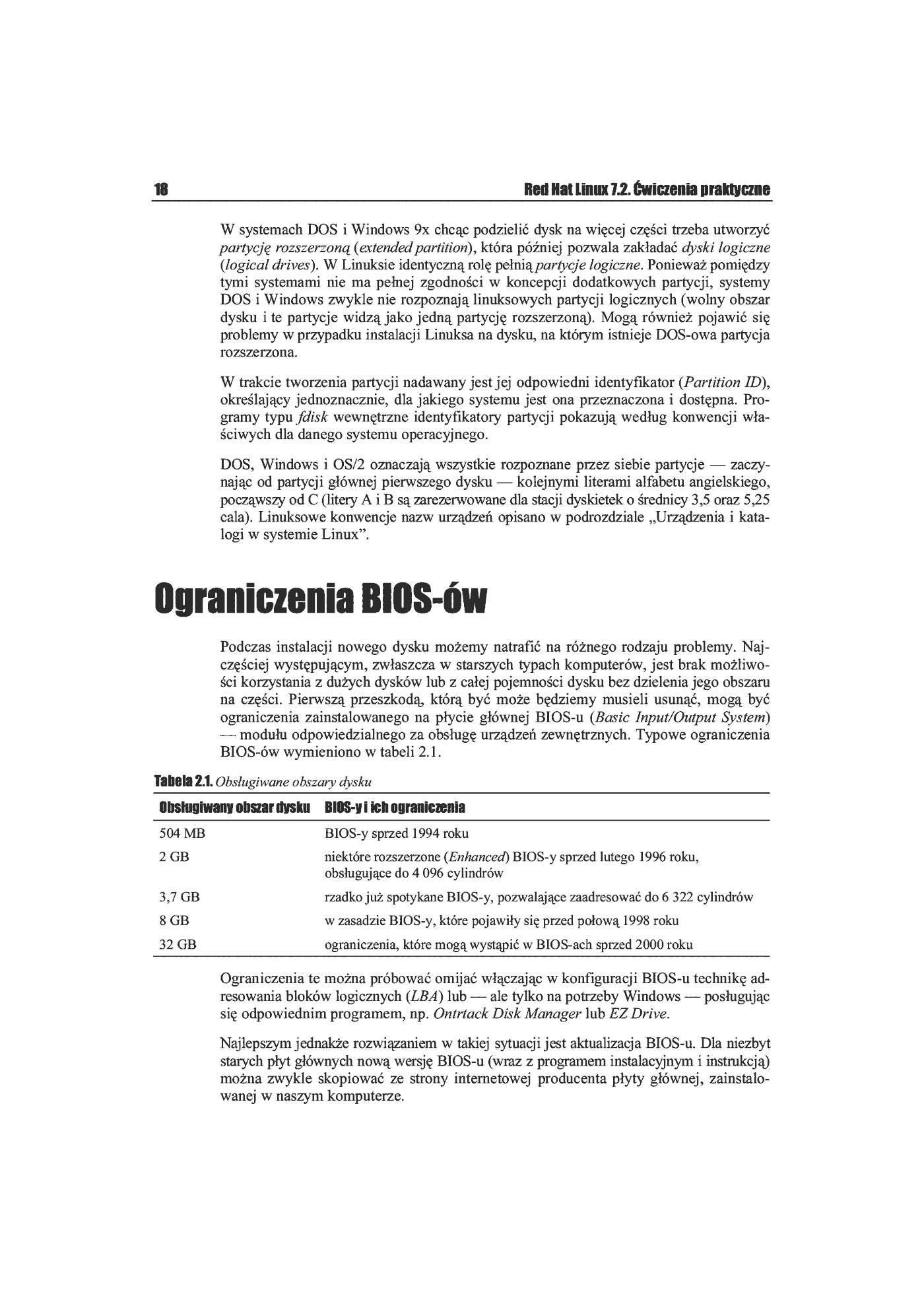 Fragment „Red Hat Linux 7.2. Ćwiczenia praktyczne” — strona 7 z 28