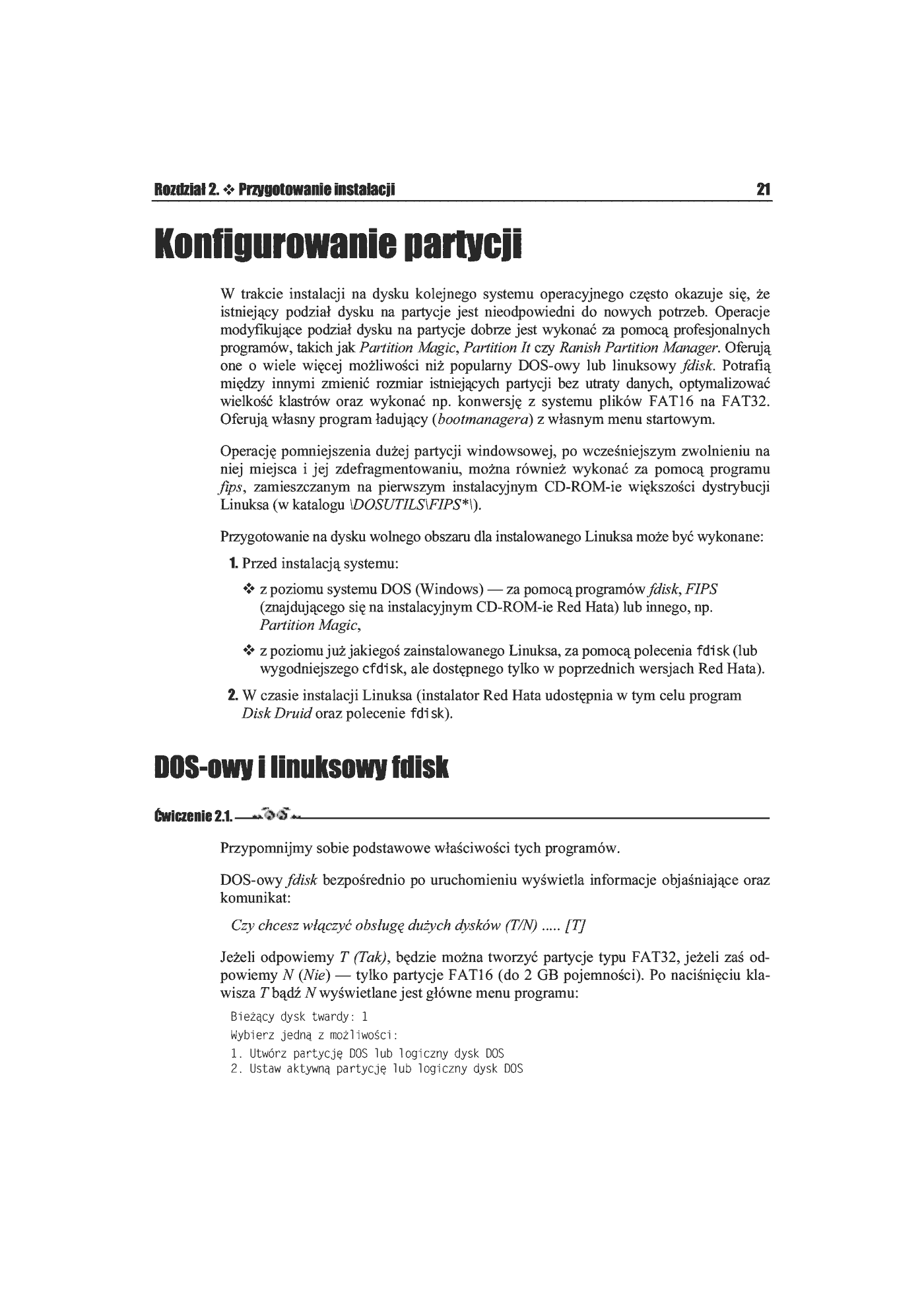 Fragment „Red Hat Linux 7.2. Ćwiczenia praktyczne” — strona 10 z 28