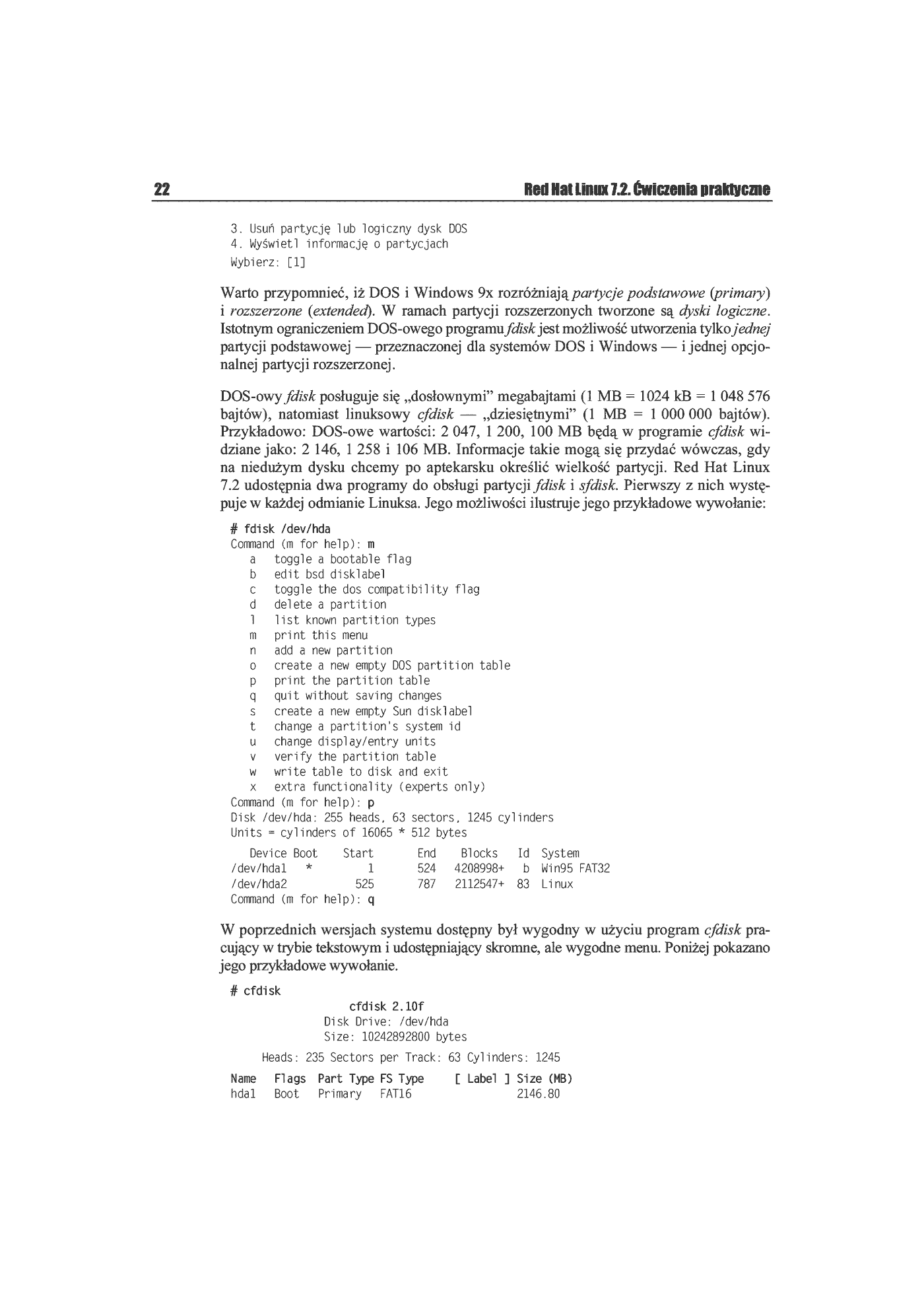 Fragment „Red Hat Linux 7.2. Ćwiczenia praktyczne” — strona 11 z 28