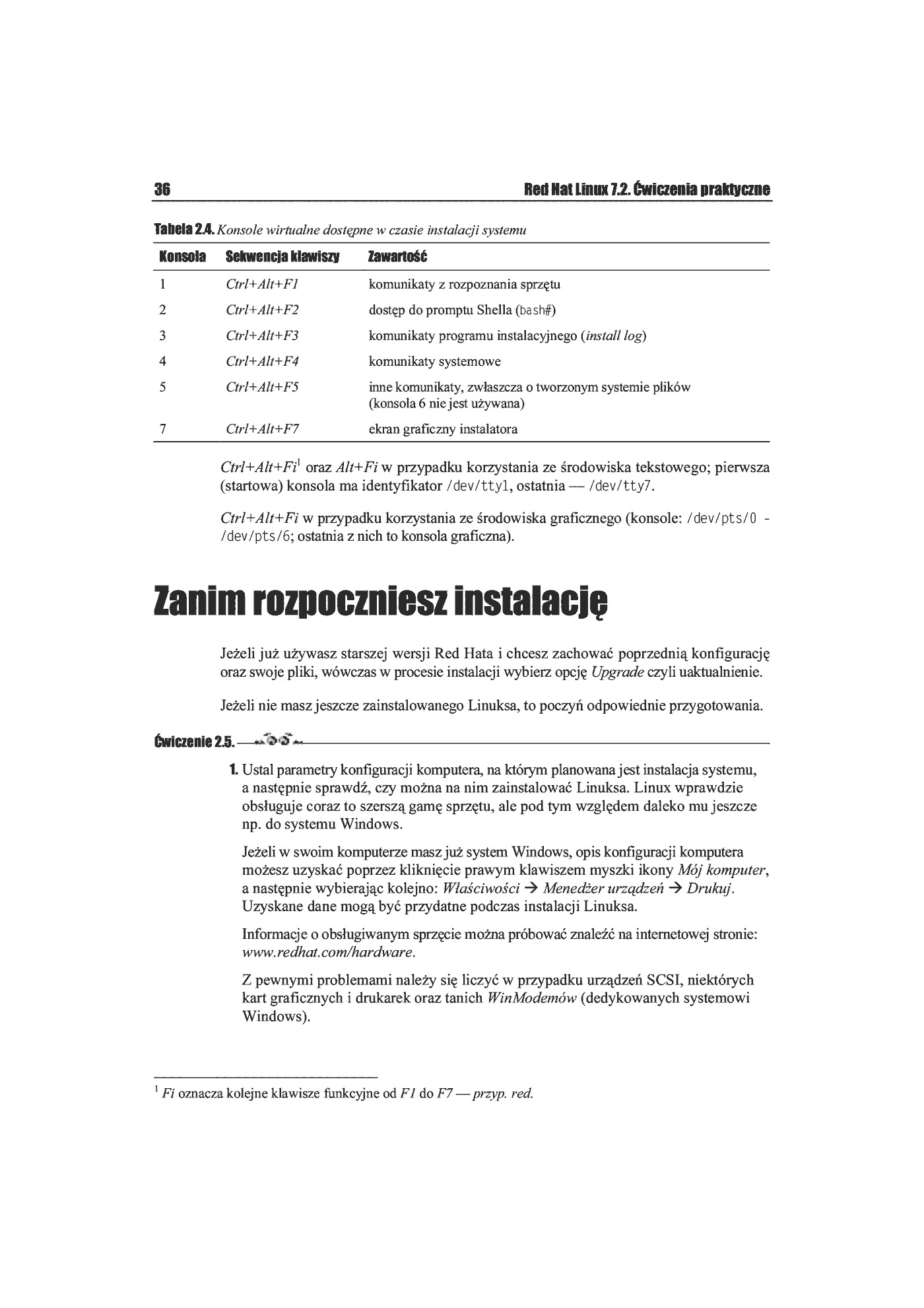 Fragment „Red Hat Linux 7.2. Ćwiczenia praktyczne” — strona 25 z 28