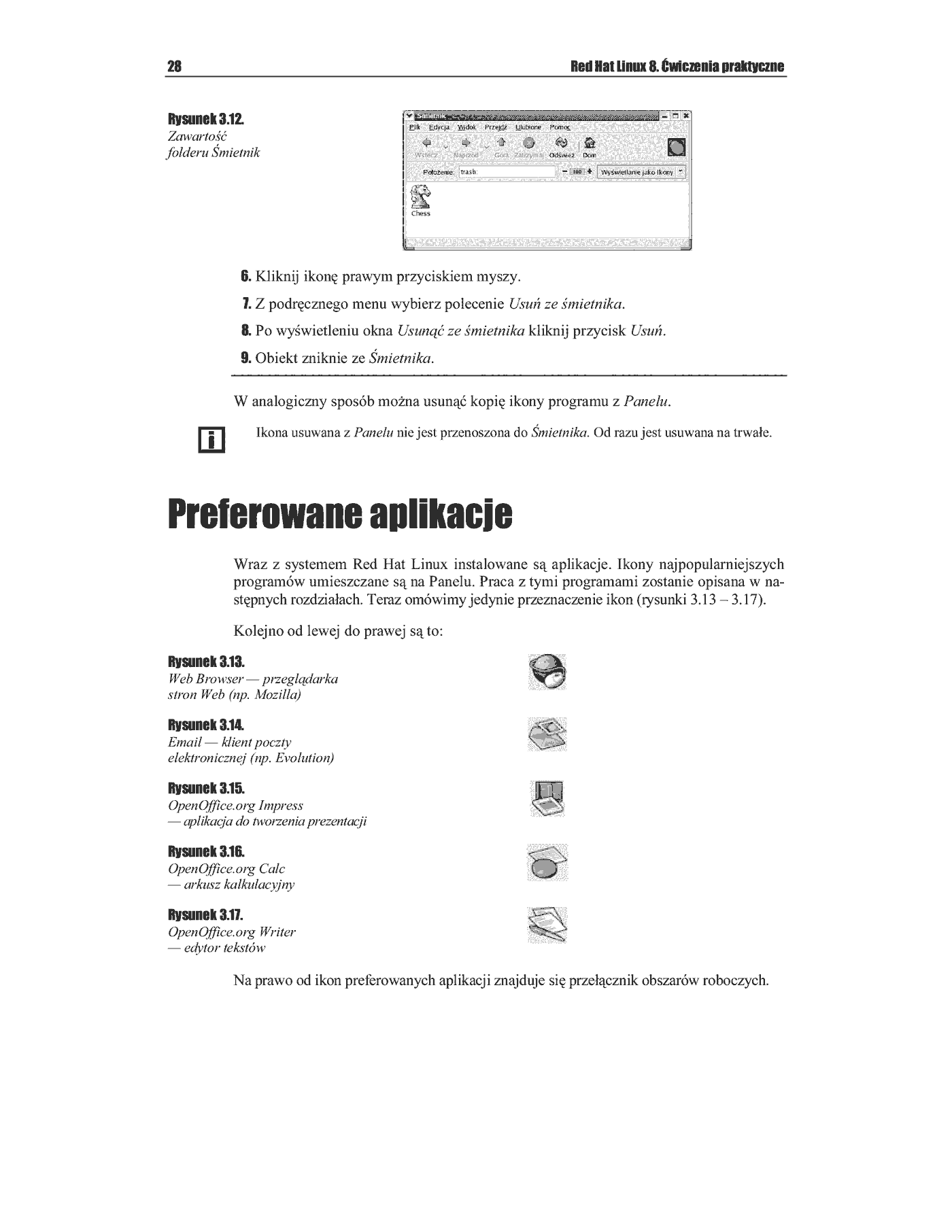 Fragment „Red Hat Linux 8. Ćwiczenia praktyczne” — strona 9 z 15