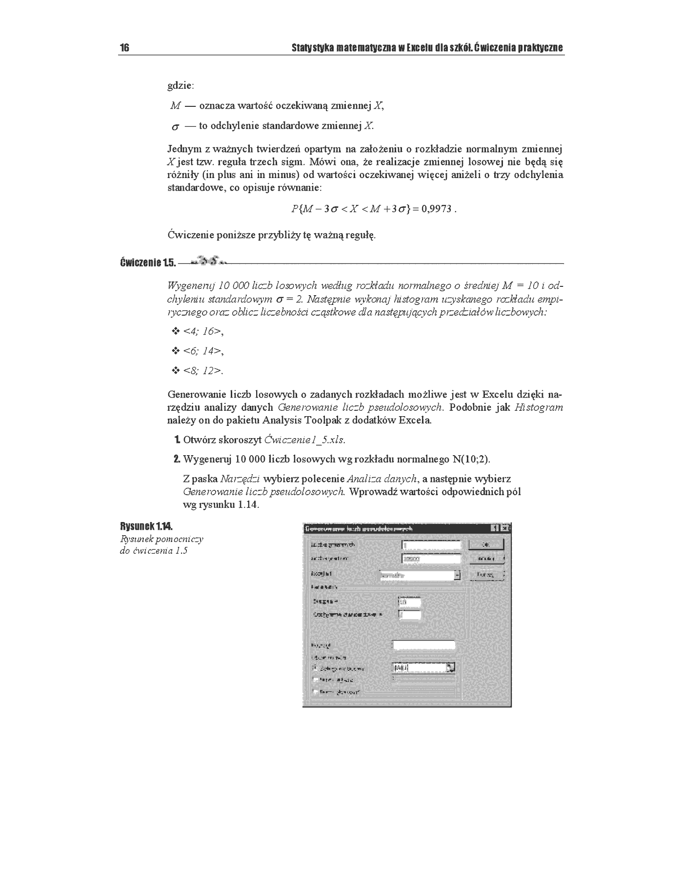 Fragment „Statystyka matematyczna w Excelu dla szkół. Ćwiczenia praktyczne” — strona 11 z 18