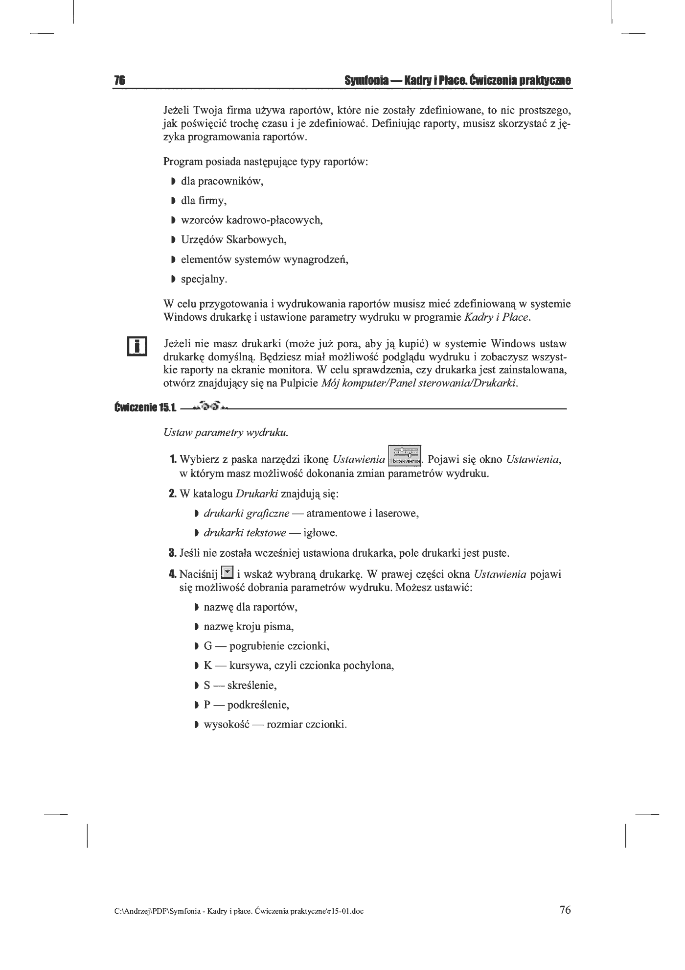 Fragment „Symfonia - kadry i płace. Ćwiczenia praktyczne” — strona 4 z 9