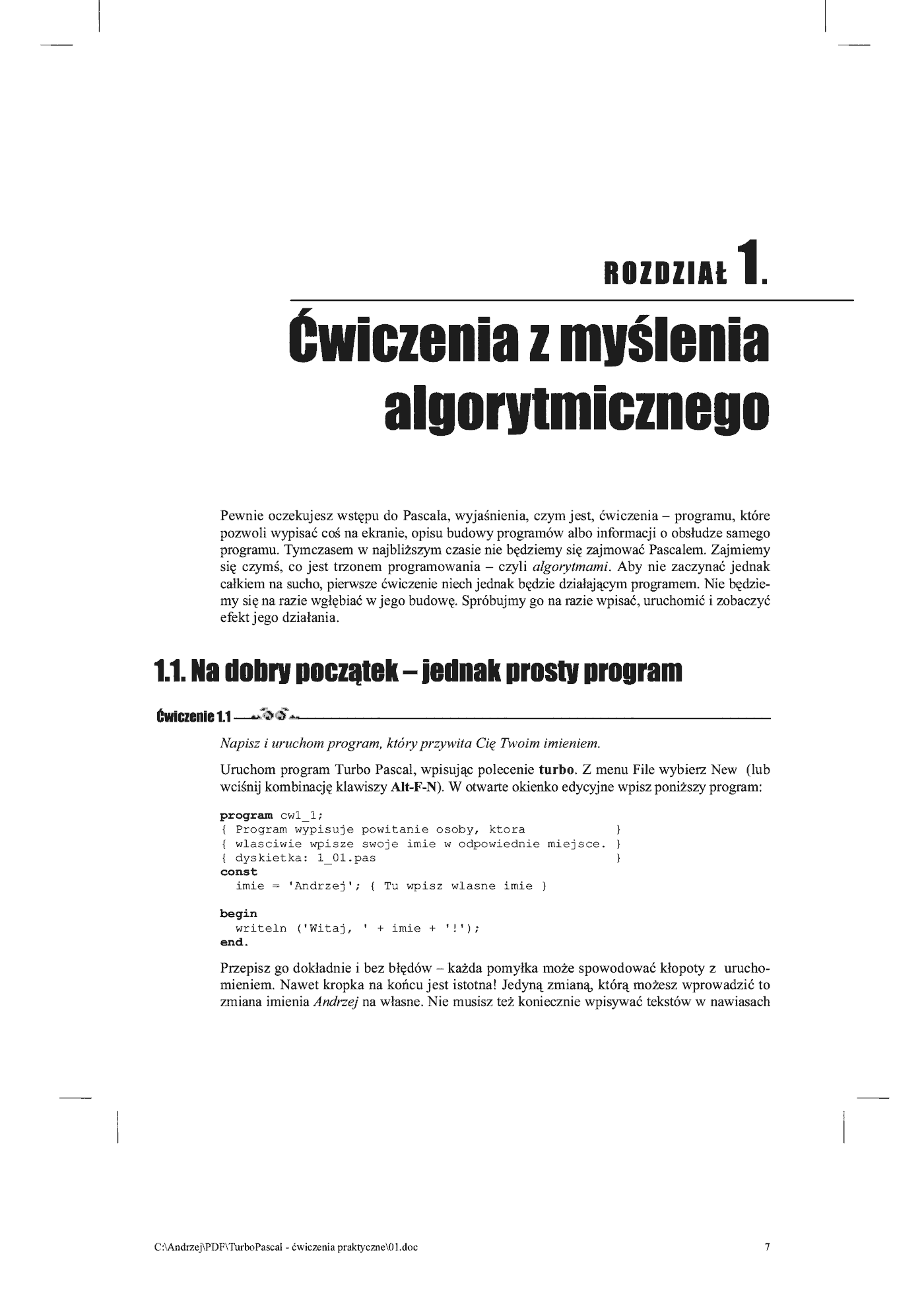 Fragment „Turbo Pascal. Ćwiczenia praktyczne” — strona 3 z 16