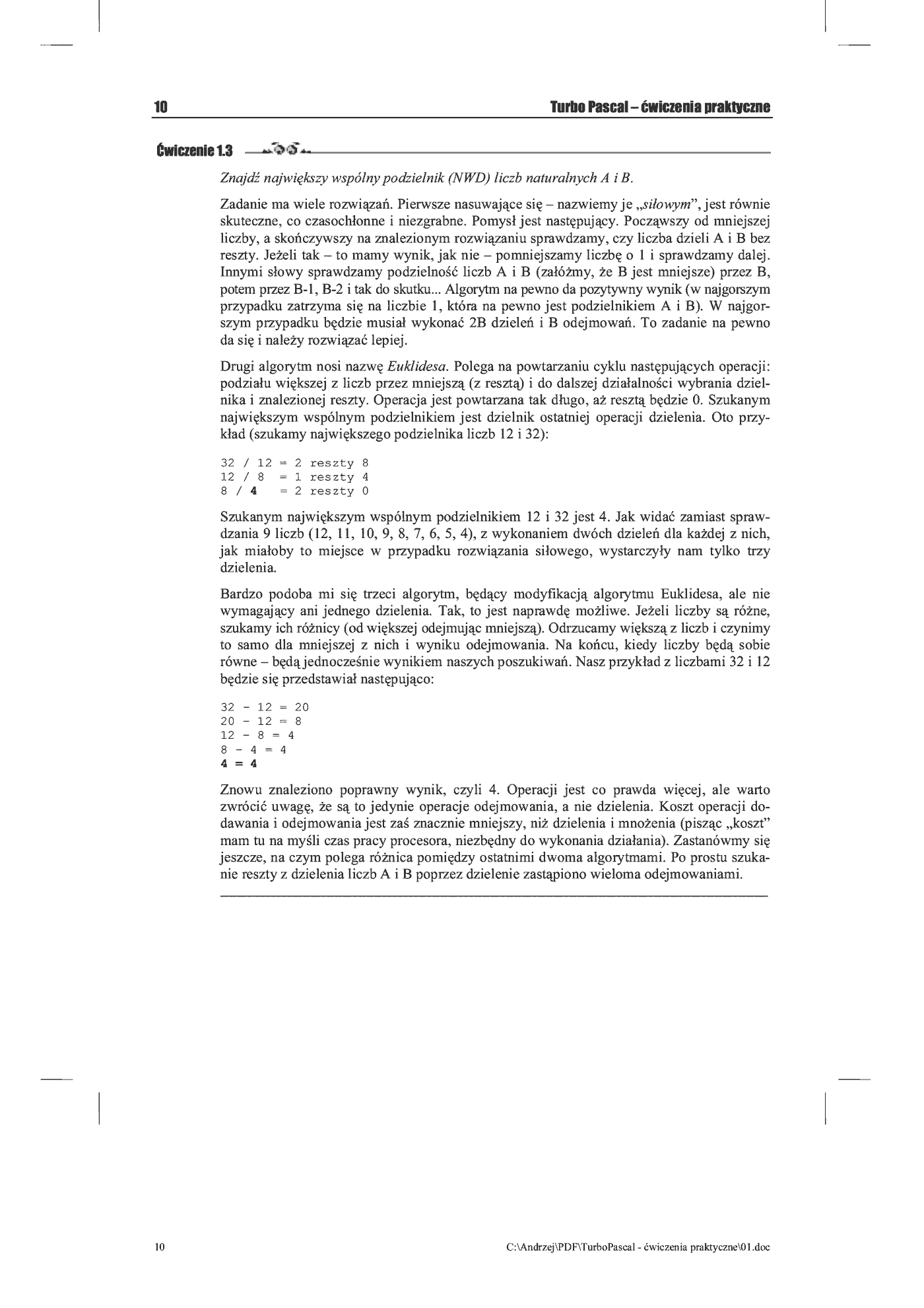Fragment „Turbo Pascal. Ćwiczenia praktyczne” — strona 6 z 16