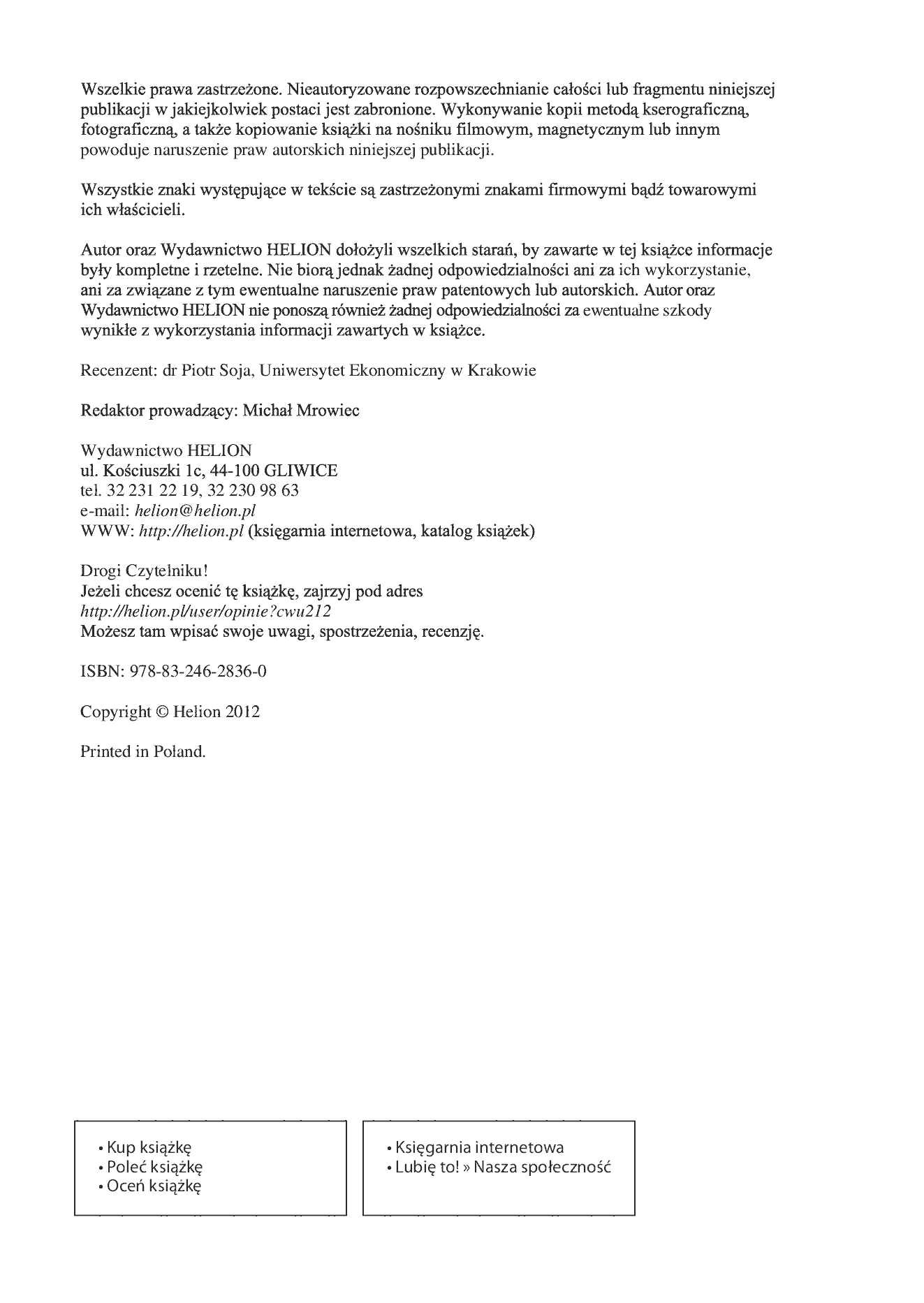 Fragment „UML 2.x. Ćwiczenia zaawansowane” — strona 2 z 22