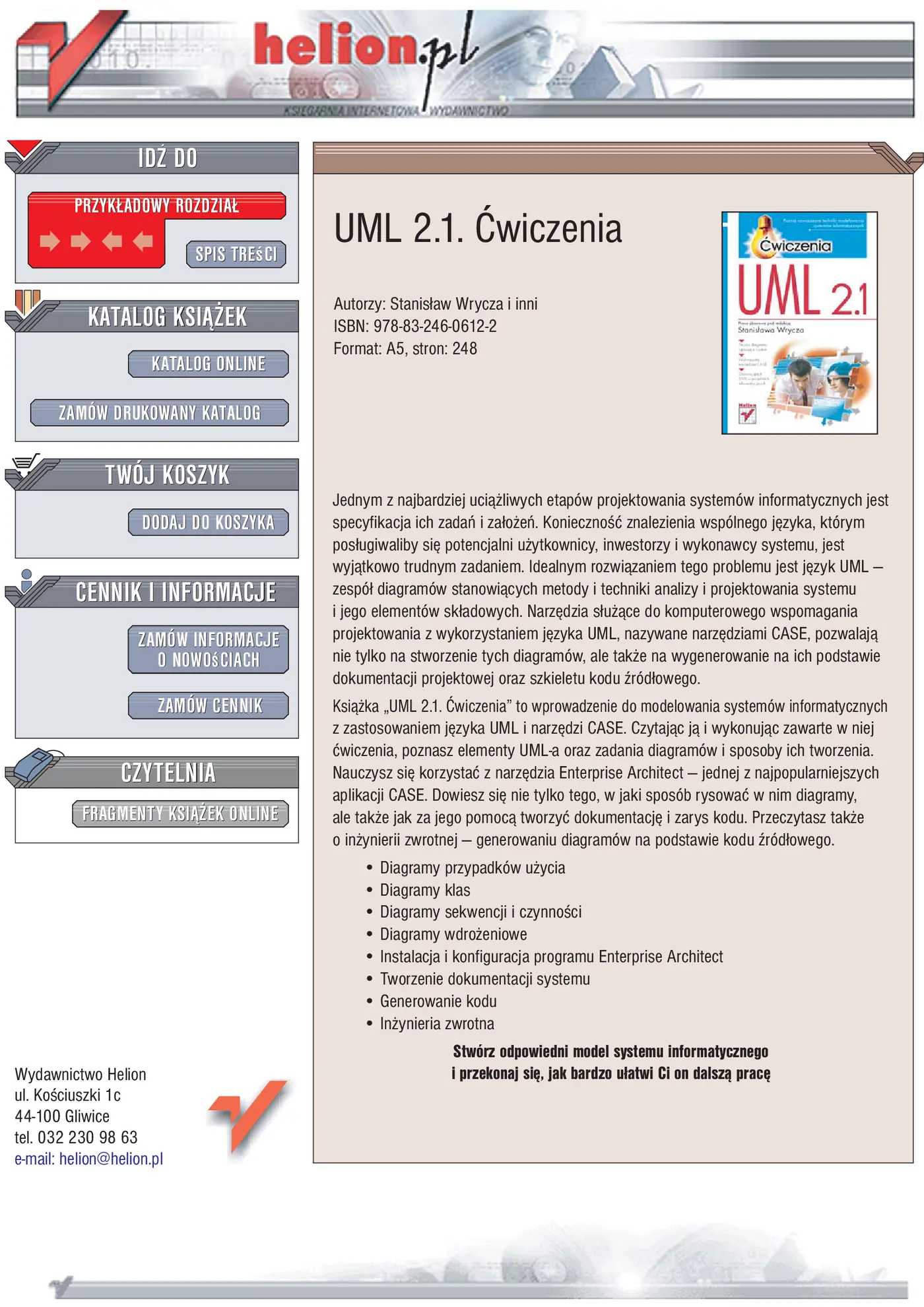 Fragment „UML 2.1. Ćwiczenia” — strona 1 z 11