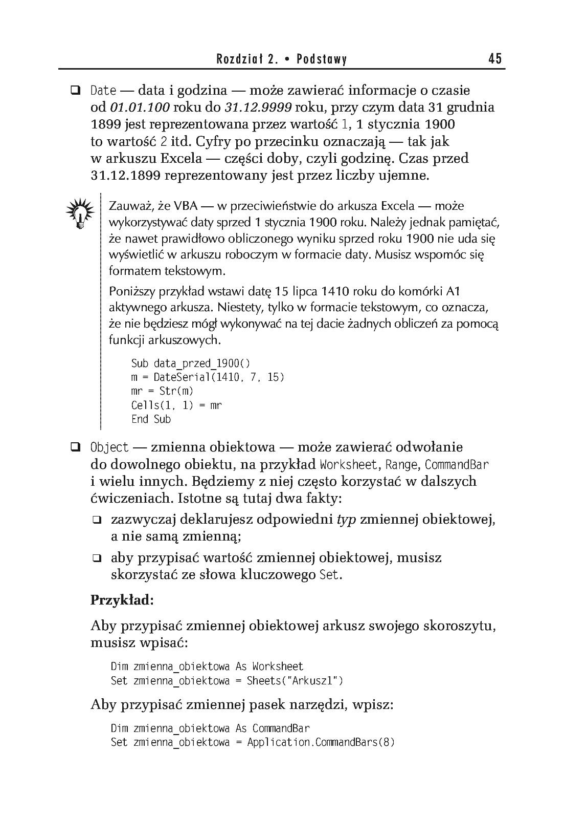 Fragment „Tworzenie makr w VBA dla Excela 2003/2007. Ćwiczenia” — strona 10 z 20