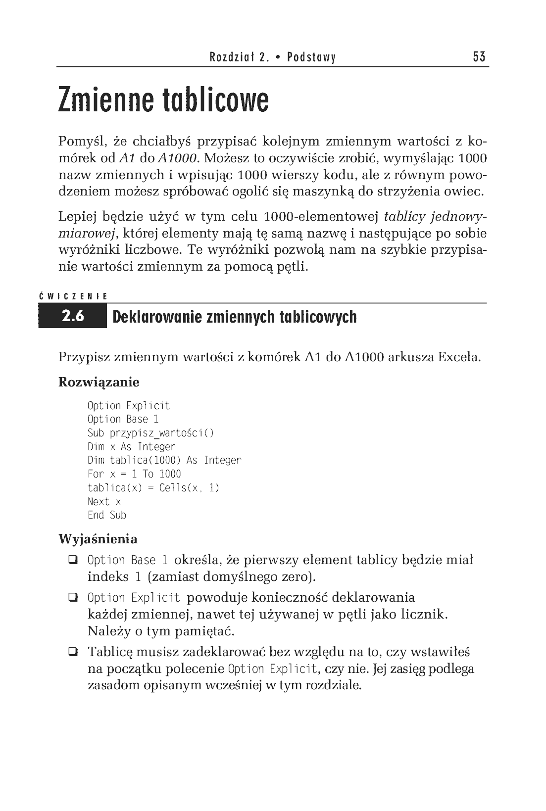 Fragment „Tworzenie makr w VBA dla Excela 2003/2007. Ćwiczenia” — strona 18 z 20