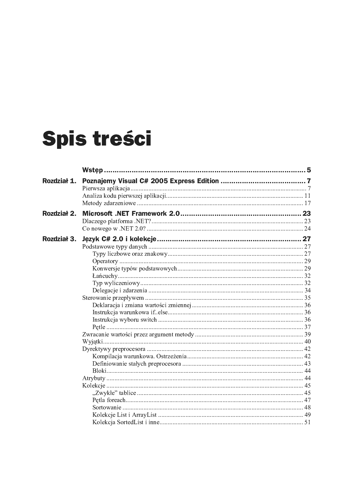 Fragment „Visual C# 2005 Express Edition. Od podstaw” — strona 2 z 14
