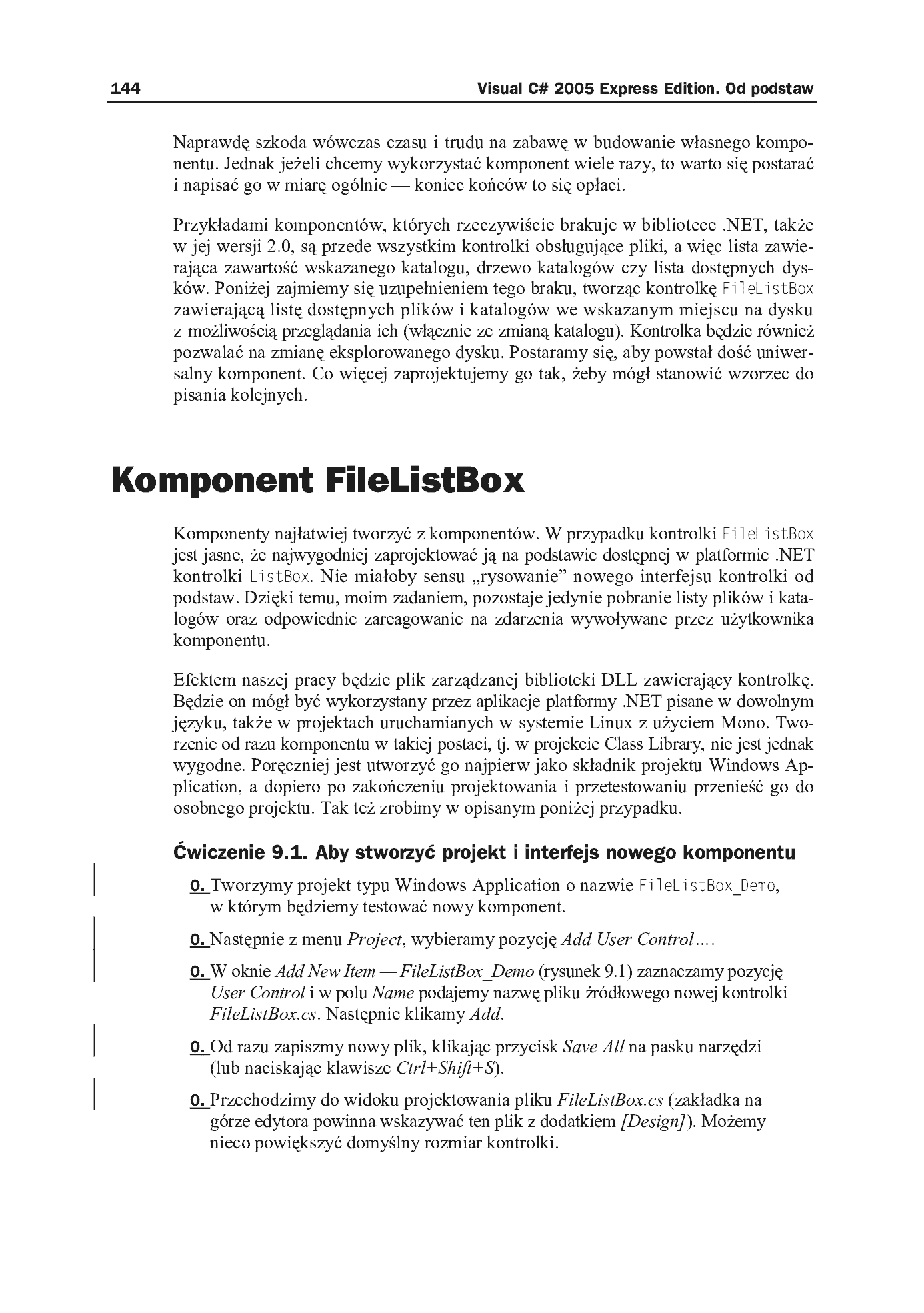 Fragment „Visual C# 2005 Express Edition. Od podstaw” — strona 5 z 14