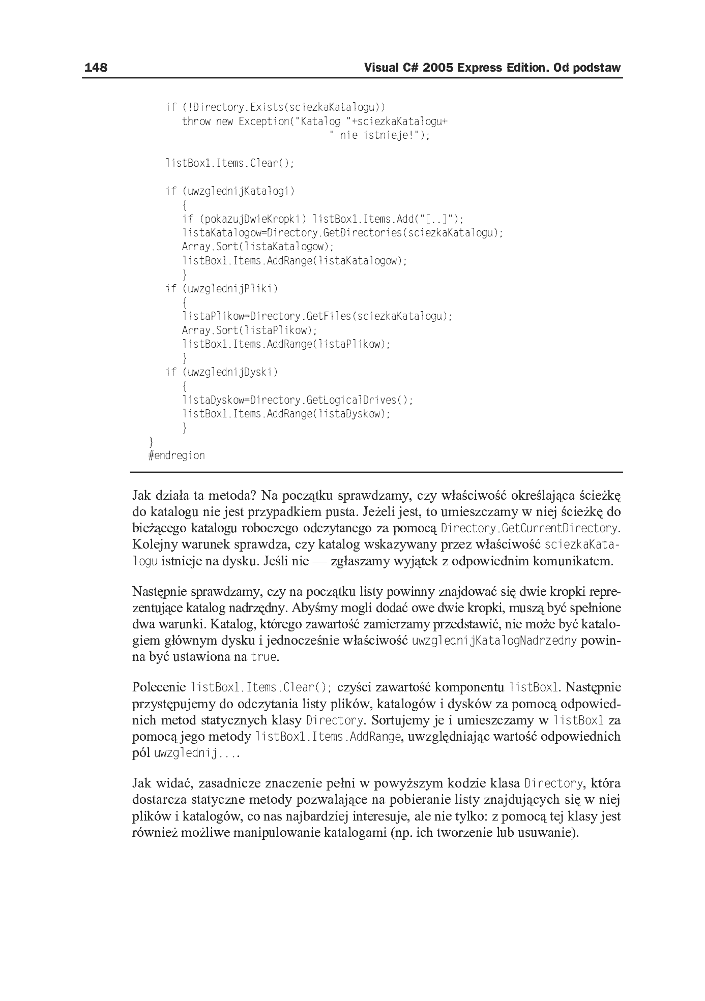 Fragment „Visual C# 2005 Express Edition. Od podstaw” — strona 9 z 14