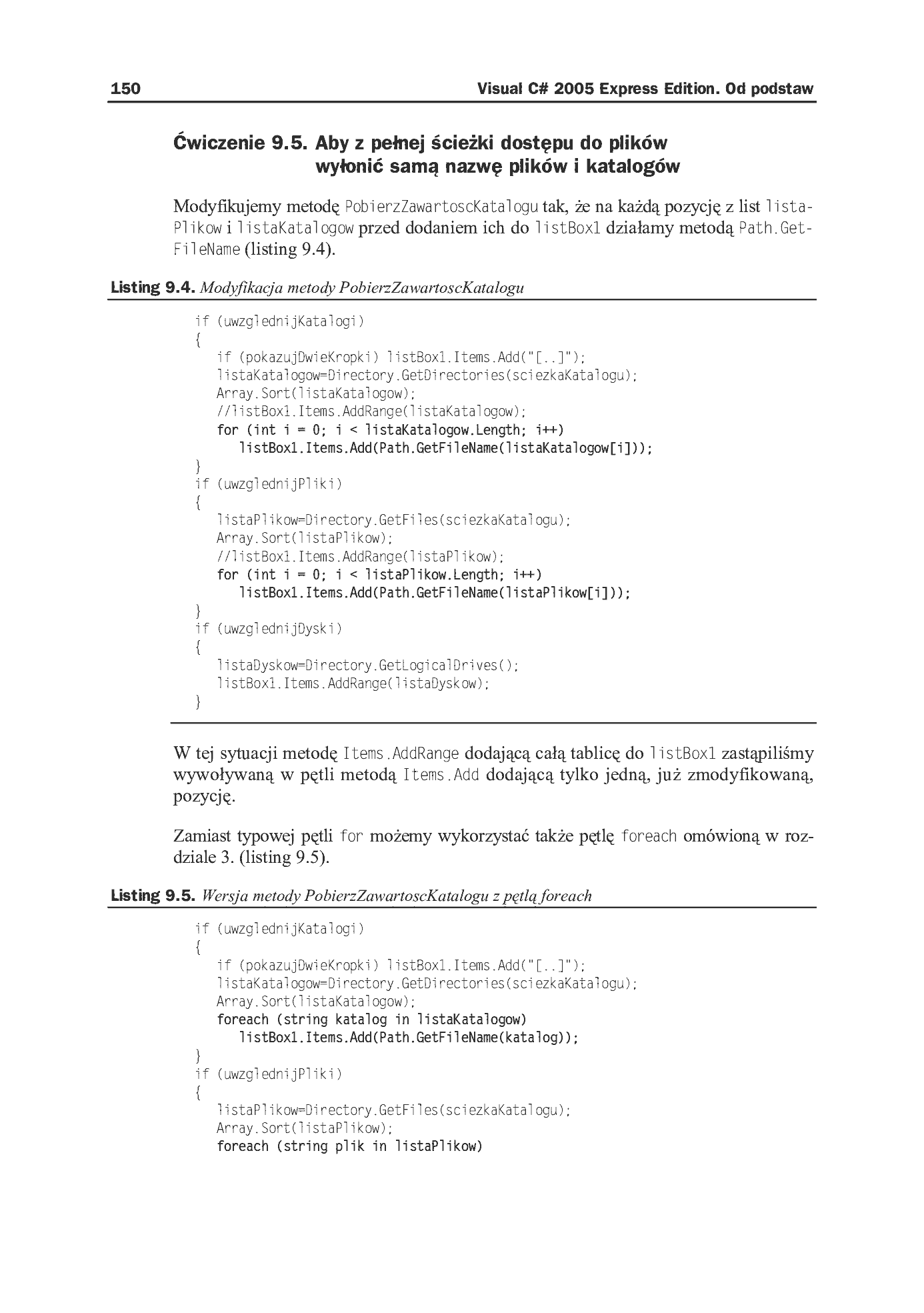 Fragment „Visual C# 2005 Express Edition. Od podstaw” — strona 11 z 14