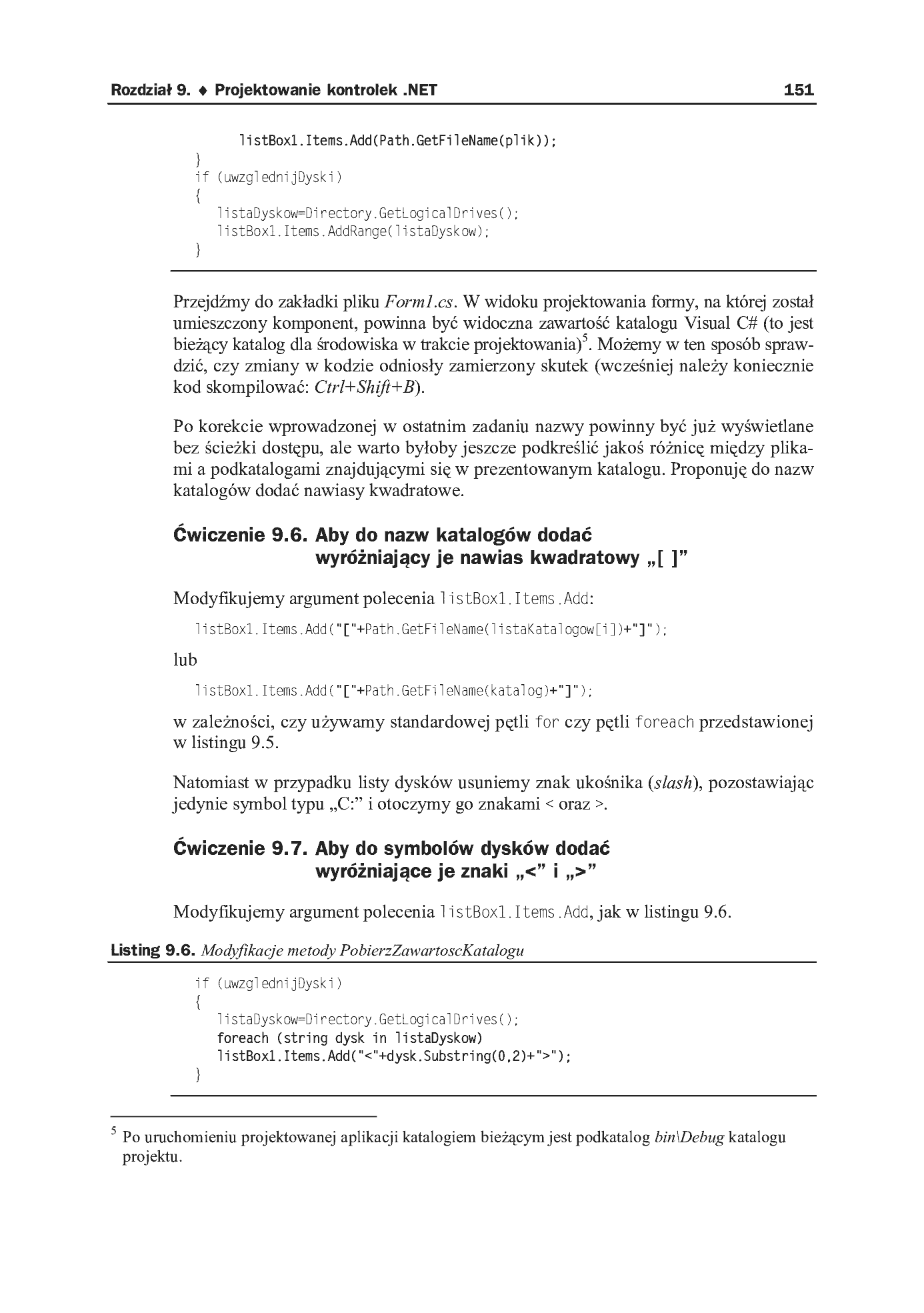 Fragment „Visual C# 2005 Express Edition. Od podstaw” — strona 12 z 14
