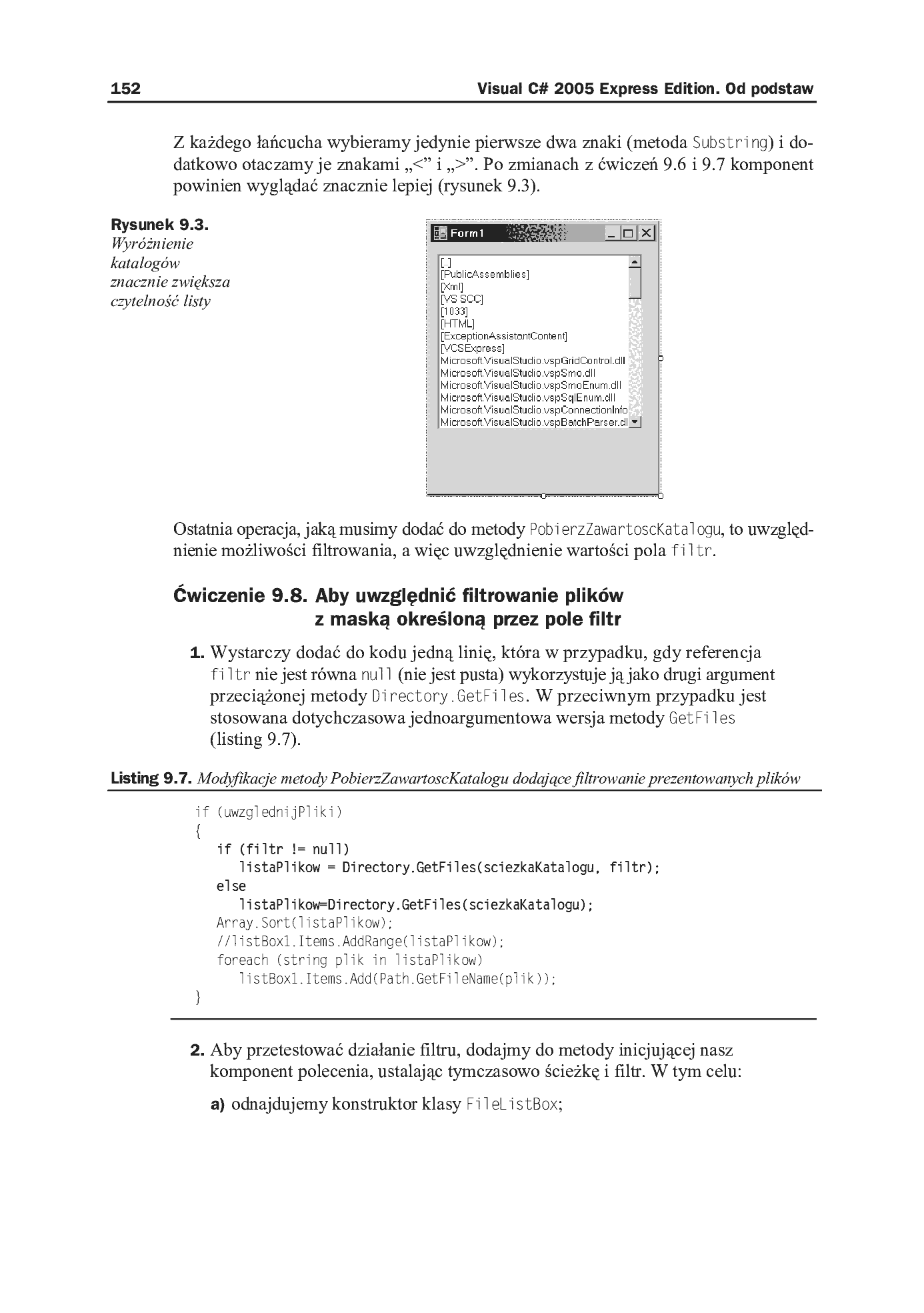 Fragment „Visual C# 2005 Express Edition. Od podstaw” — strona 13 z 14