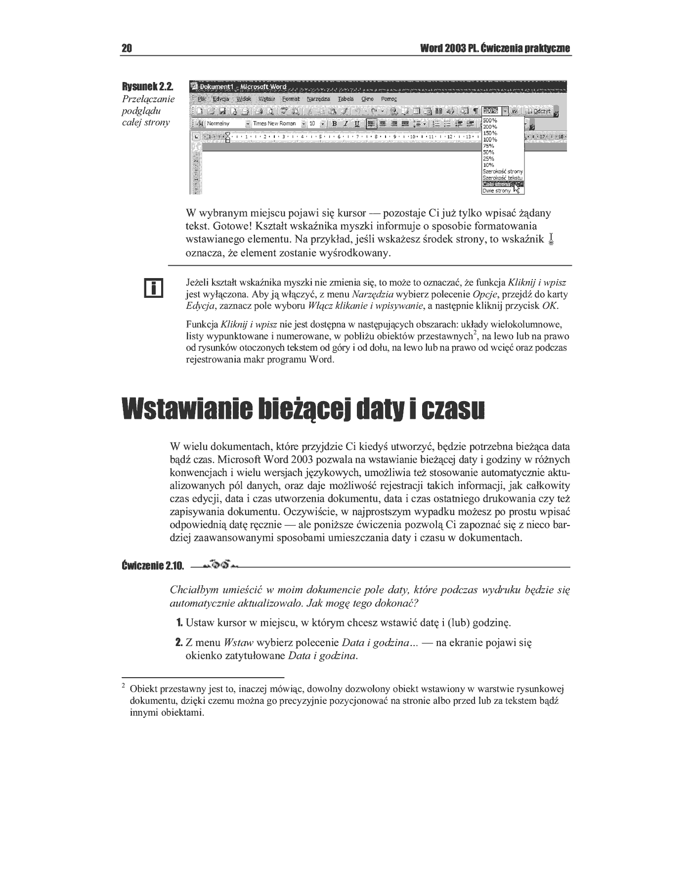 Fragment „Word 2003 PL. Ćwiczenia praktyczne” — strona 11 z 13