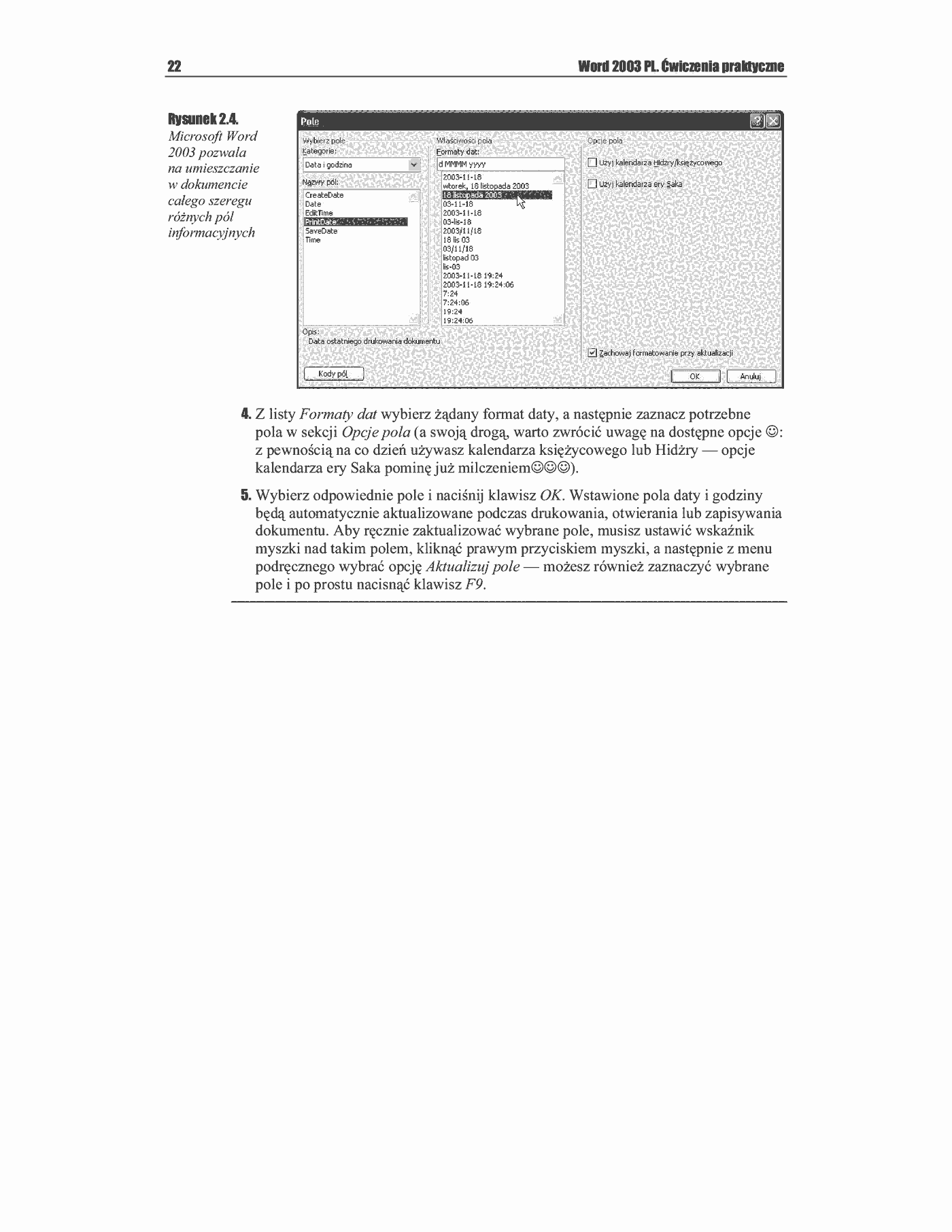 Fragment „Word 2003 PL. Ćwiczenia praktyczne” — strona 13 z 13