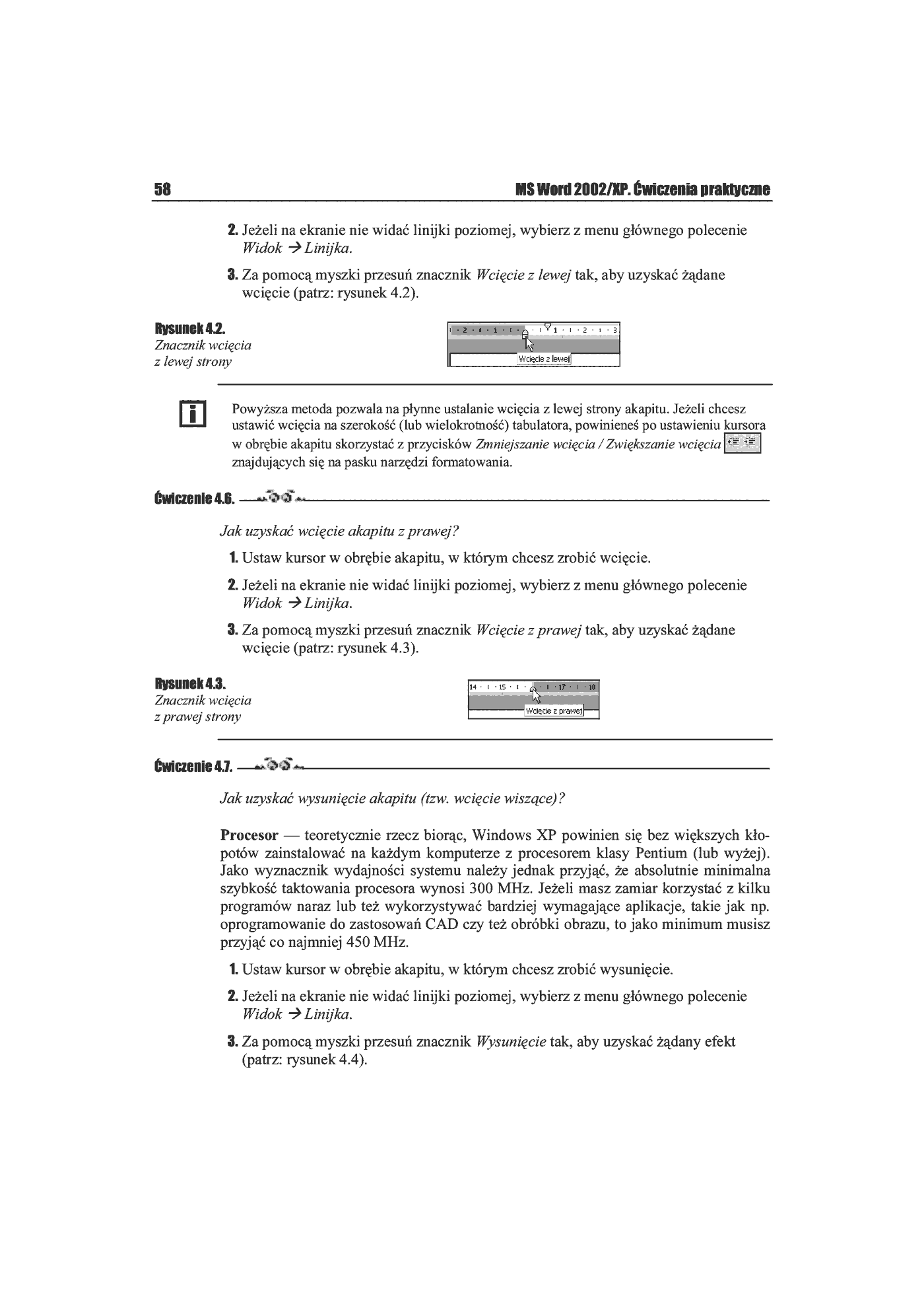 Fragment „MS Word 2002/XP. Ćwiczenia praktyczne” — strona 7 z 27