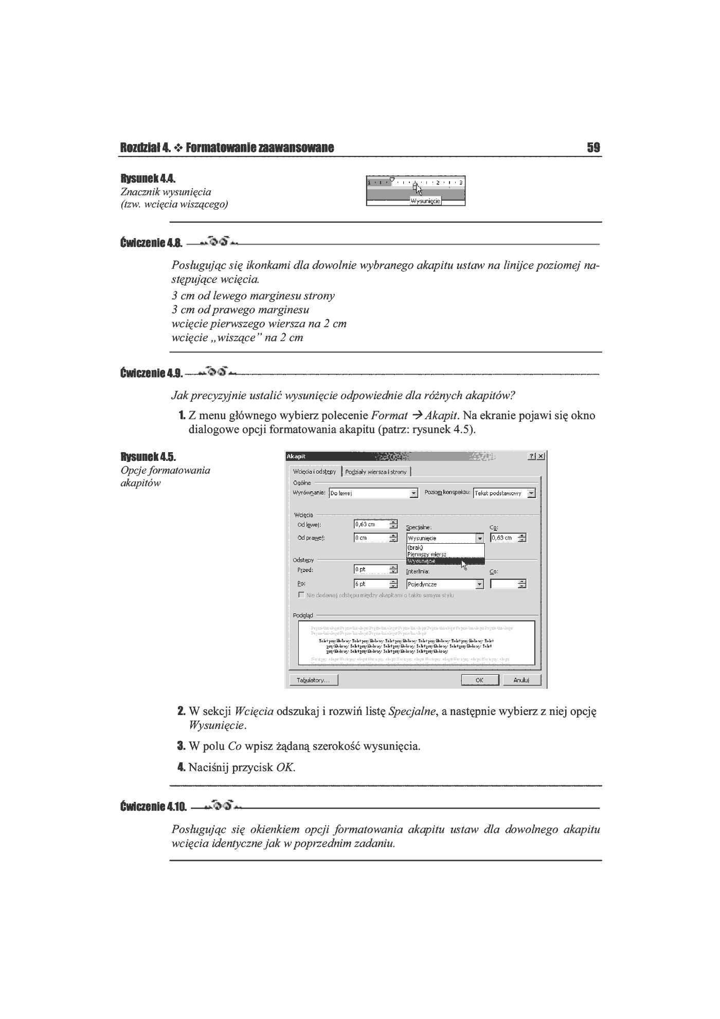 Fragment „MS Word 2002/XP. Ćwiczenia praktyczne” — strona 8 z 27
