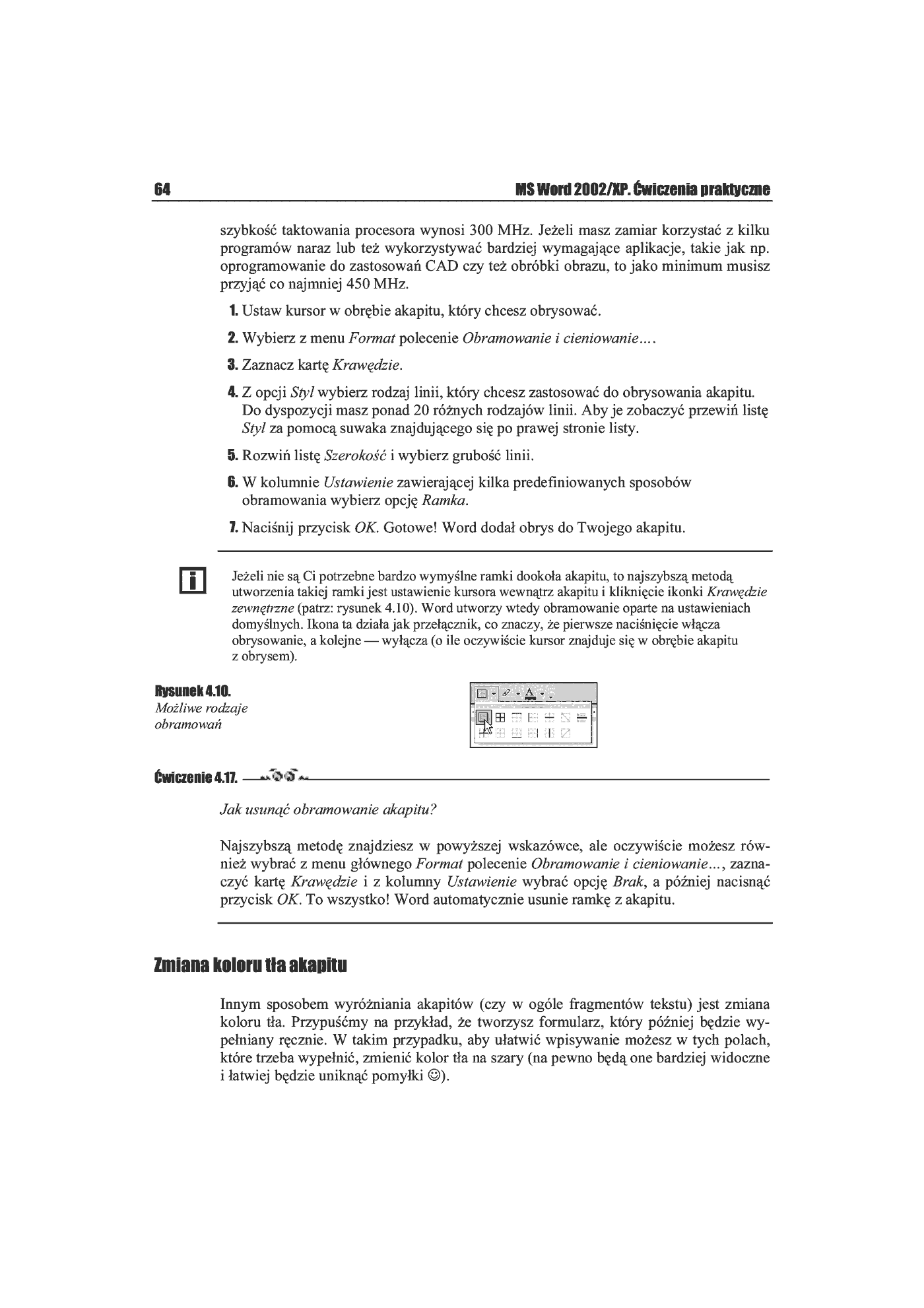 Fragment „MS Word 2002/XP. Ćwiczenia praktyczne” — strona 13 z 27