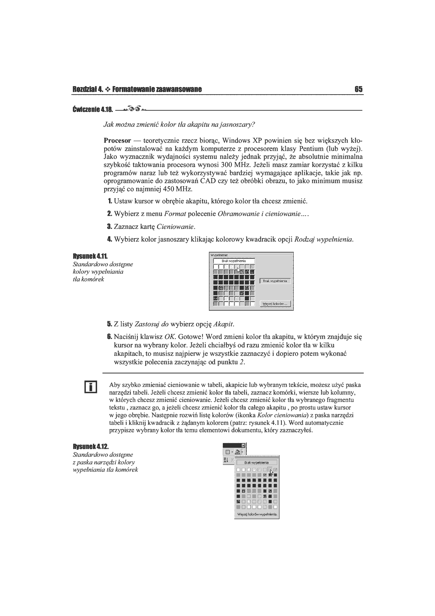 Fragment „MS Word 2002/XP. Ćwiczenia praktyczne” — strona 14 z 27
