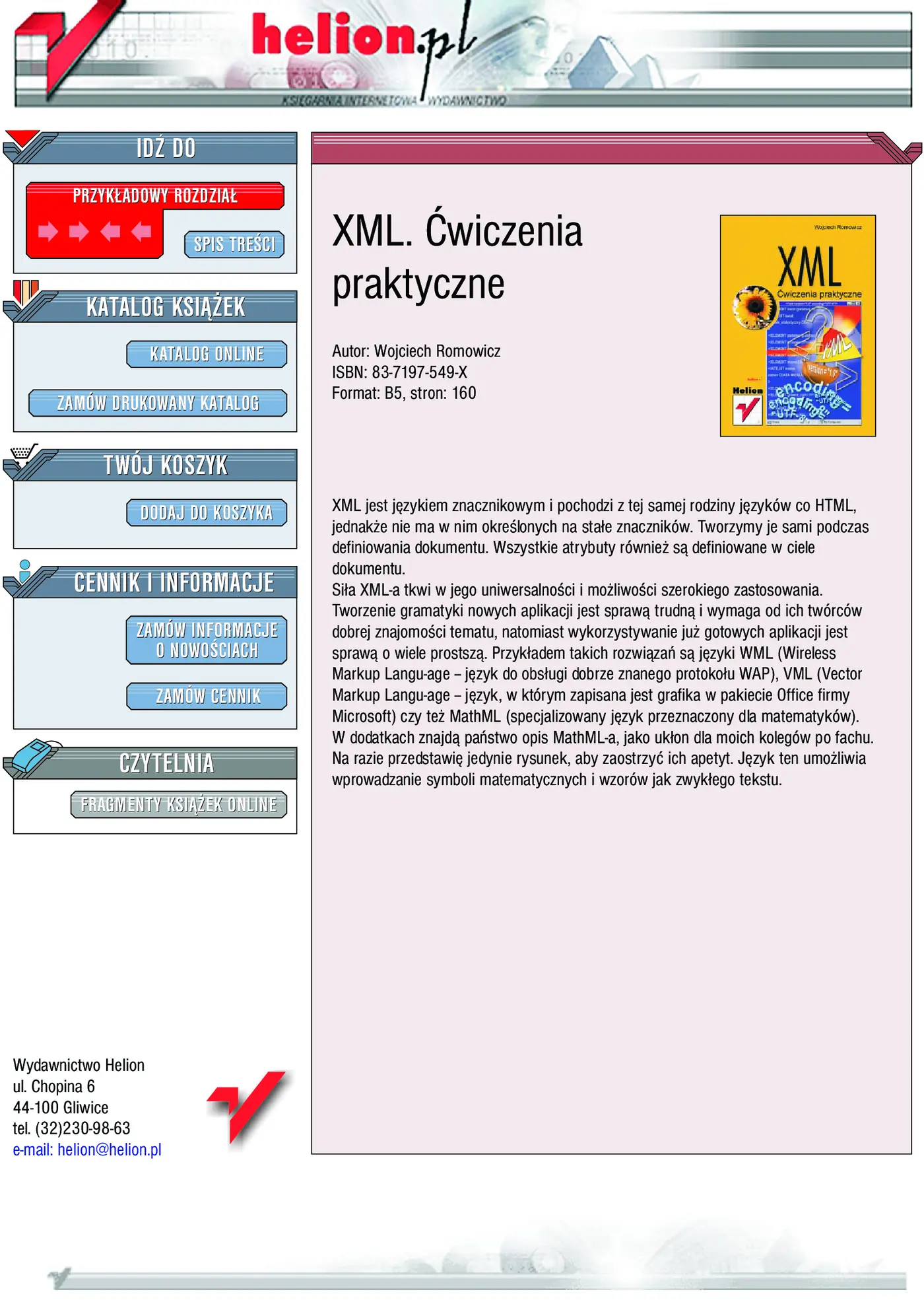 Fragment „XML. Ćwiczenia praktyczne” — strona 1 z 28