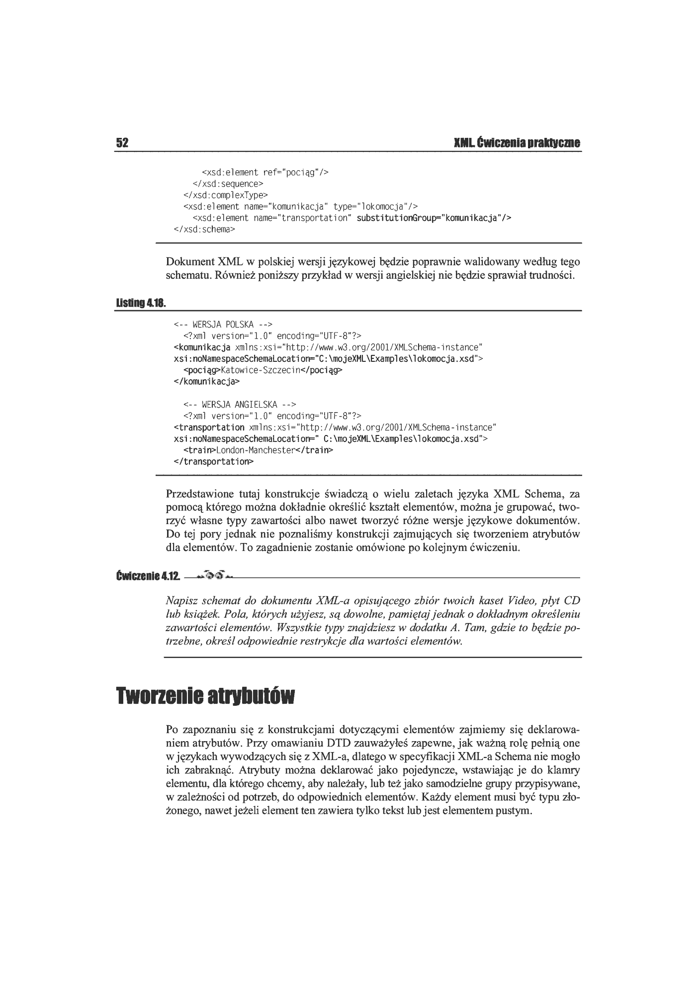 Fragment „XML. Ćwiczenia praktyczne” — strona 18 z 28