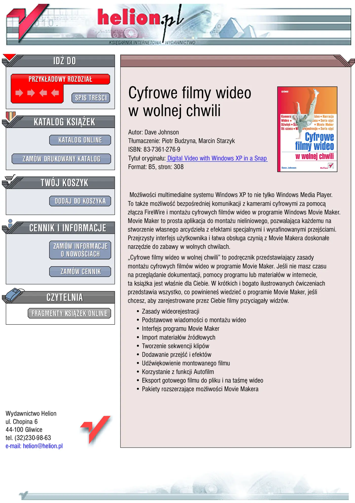 Fragment „Cyfrowe filmy wideo w wolnej chwili” — strona 1 z 20
