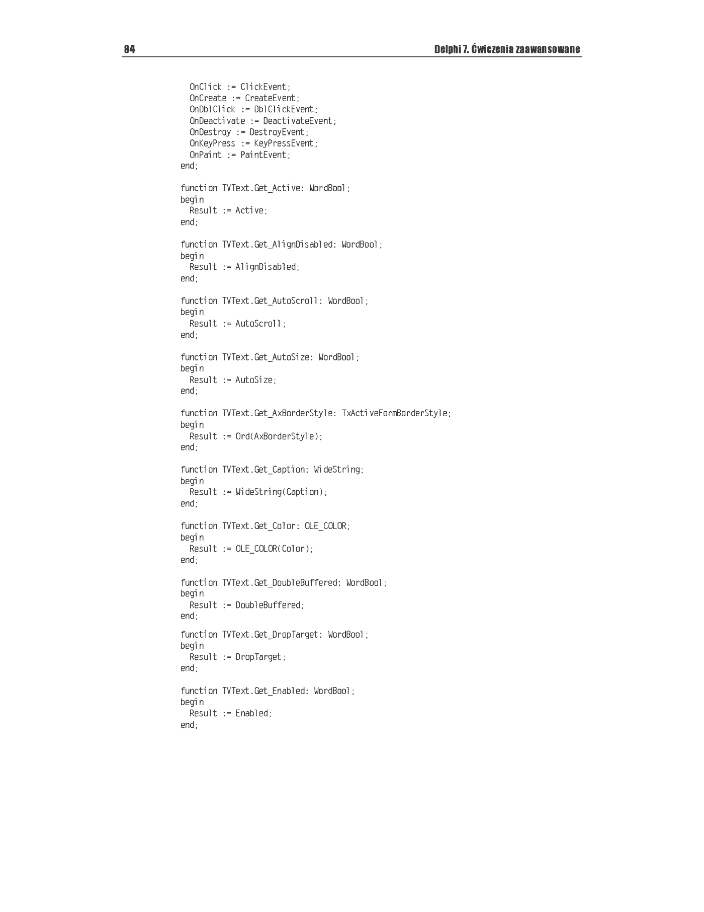 Fragment „Delphi 7. Ćwiczenia zaawansowane” — strona 24 z 34